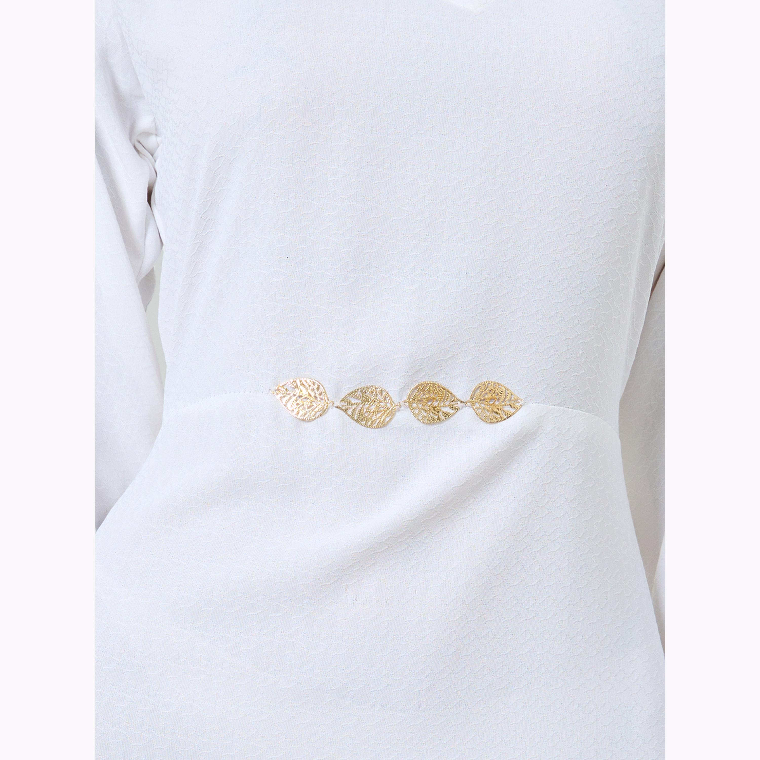 فستان طويل بتفاصيل أوراق شجر ميتاليك-women-clothing-dresses-image-6