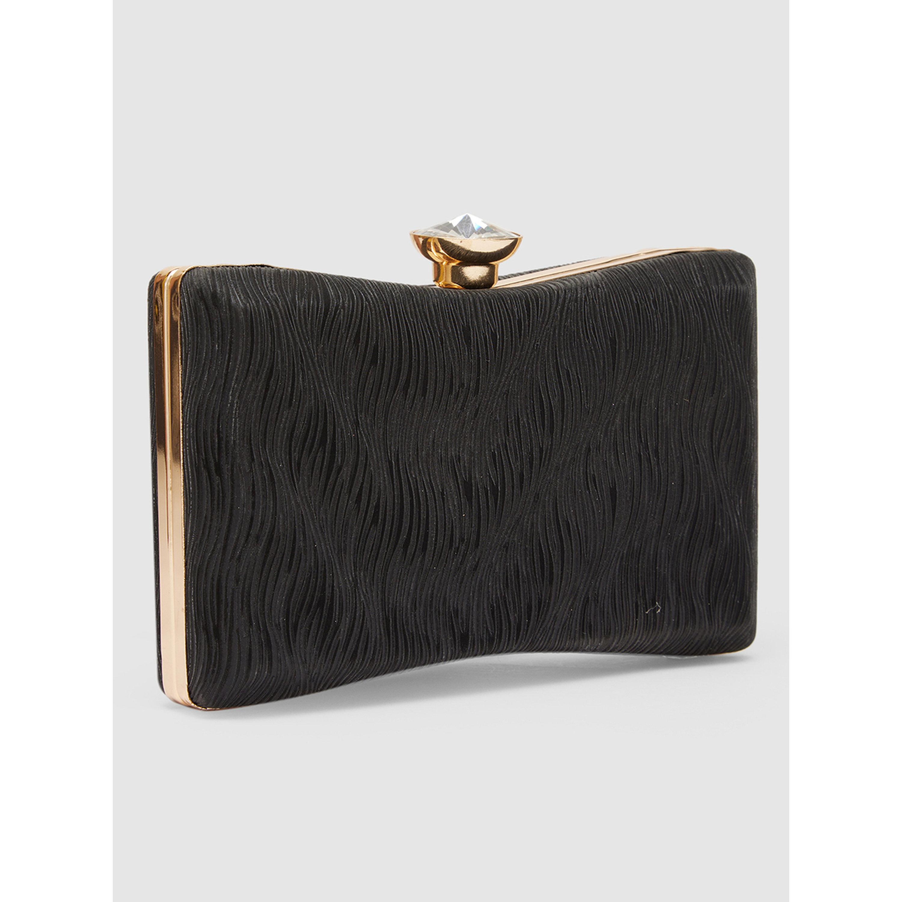 شنطة كلتش "بوكس" سوداء مزينة-women-bagsandwallets-handbags-image-3