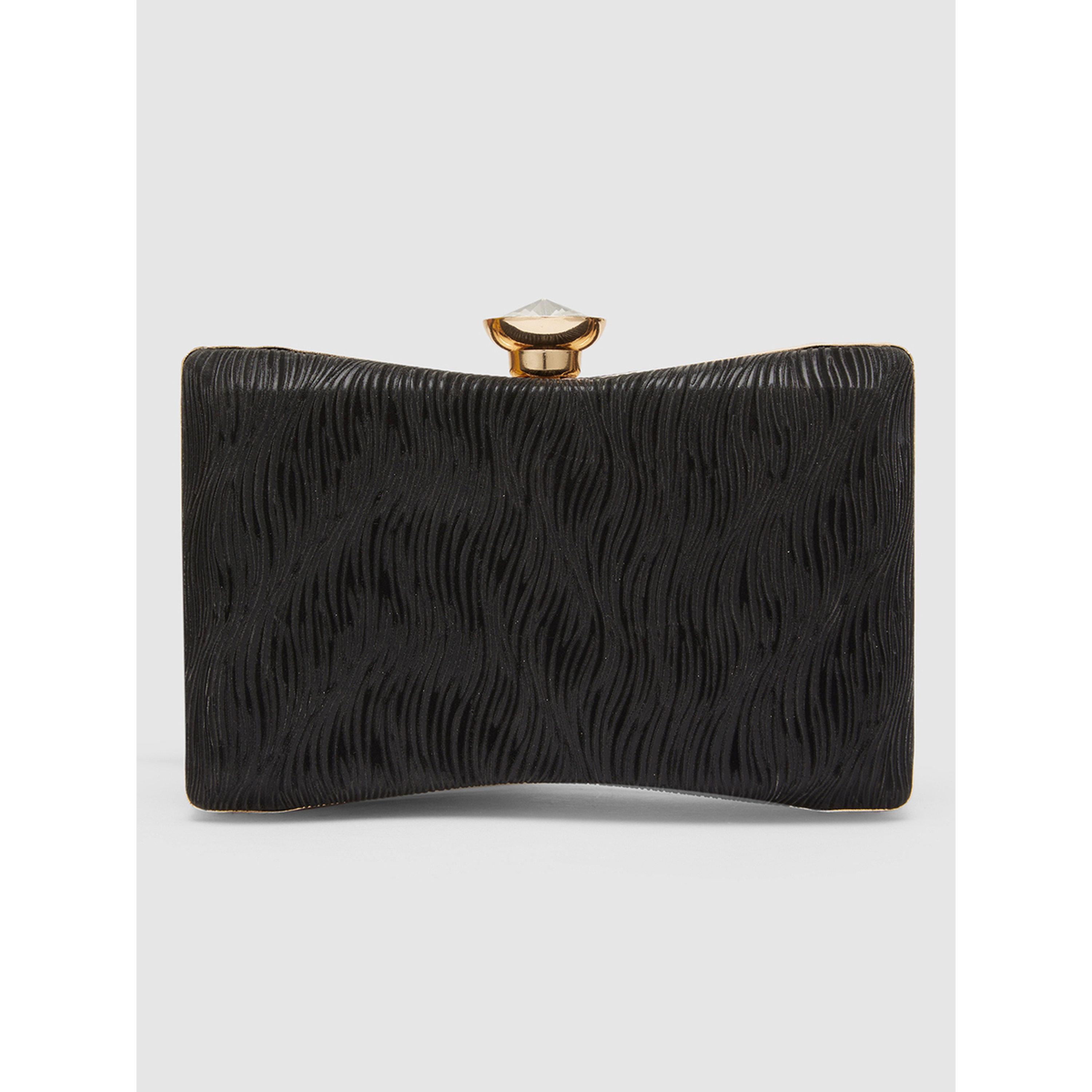 شنطة كلتش "بوكس" سوداء مزينة-women-bagsandwallets-handbags-image-6