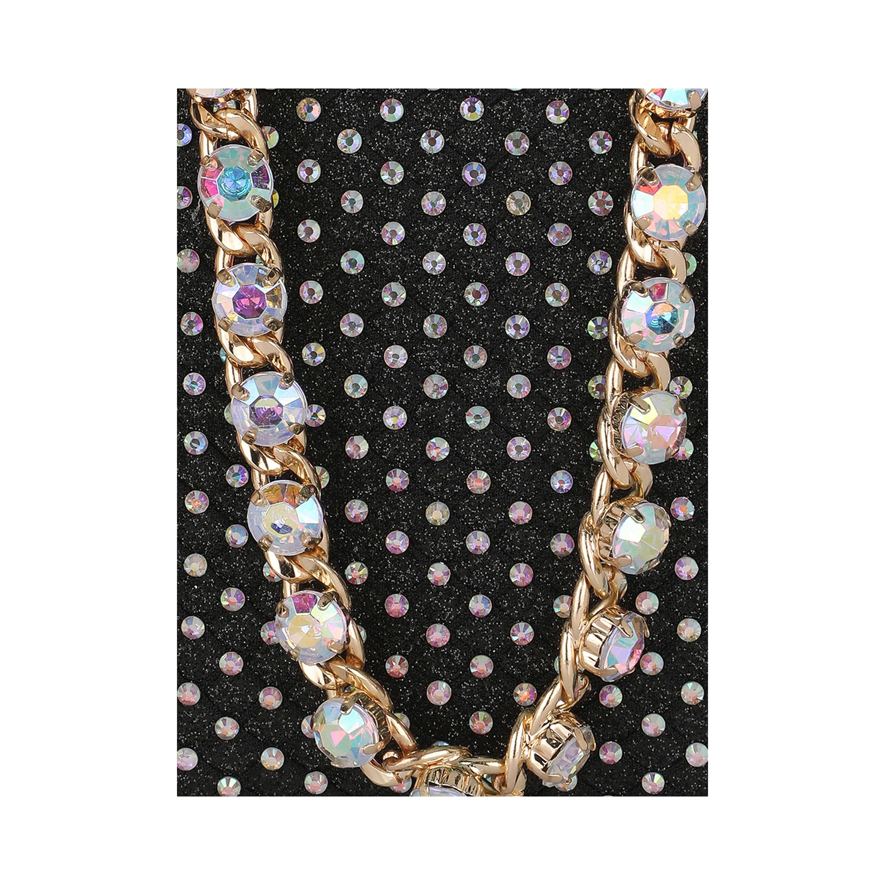 Globus X Styli Black Embellished Square Clutch-women-bagsandwallets-handbags-image-6