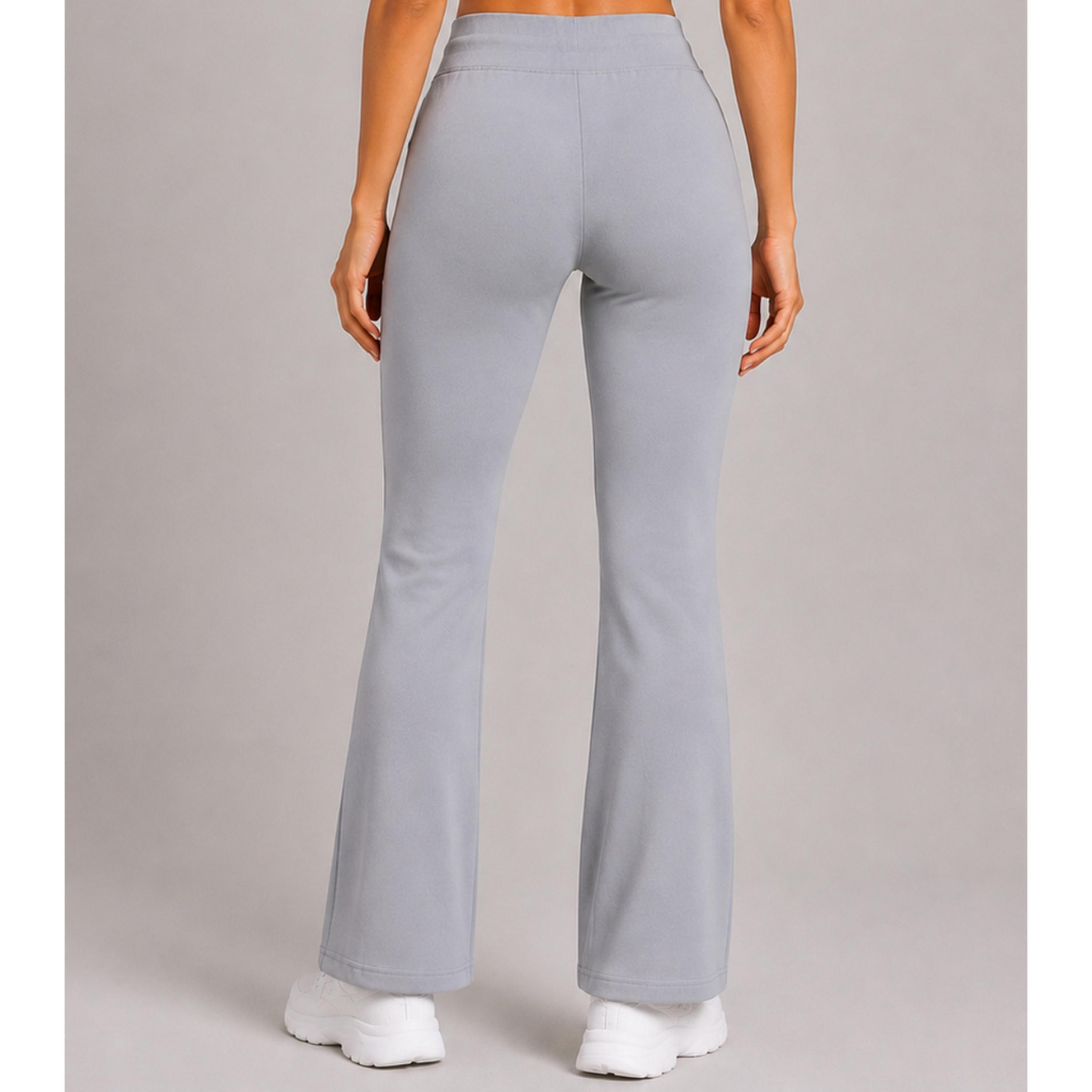Take Two Grey Solid Flared Sweatpants with Drawstring Waist and Pockets-women-clothing-bottoms-joggers-image-6