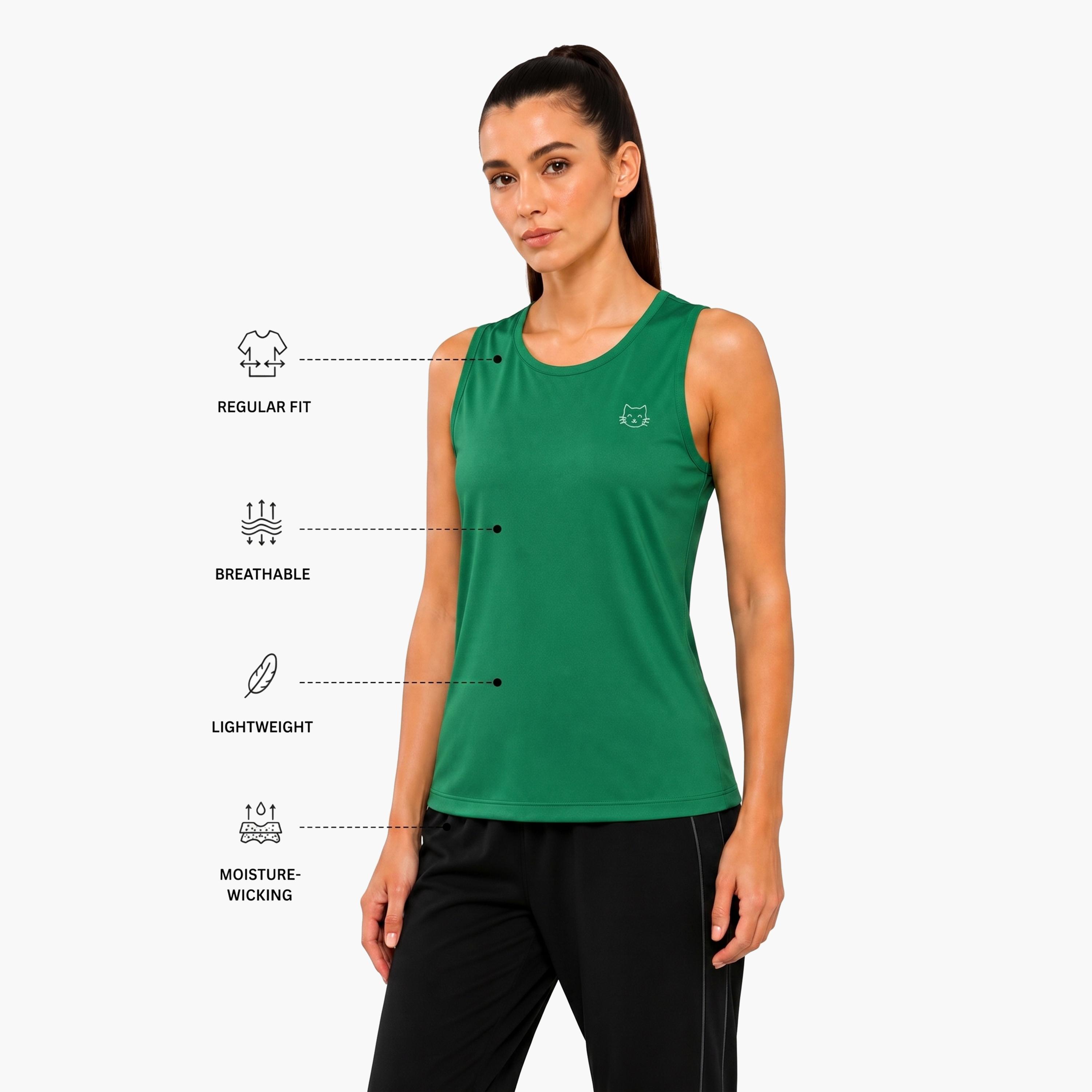بلوزة رياضية بدون أكمام سادة-sports-women-clothing-tshirtsandvests-image-5