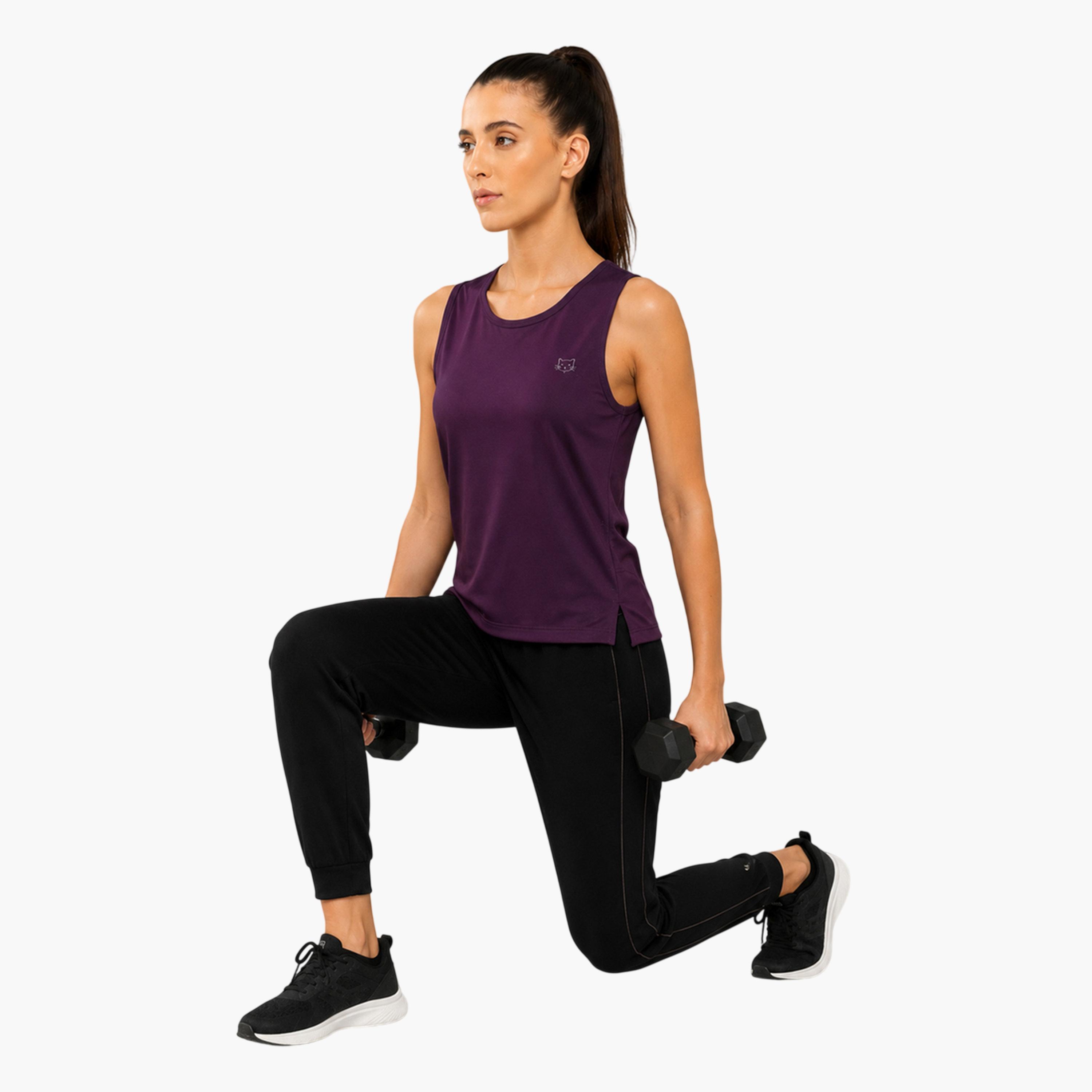 بلوزة رياضية بدون أكمام سادة-sports-women-clothing-tshirtsandvests-image-2