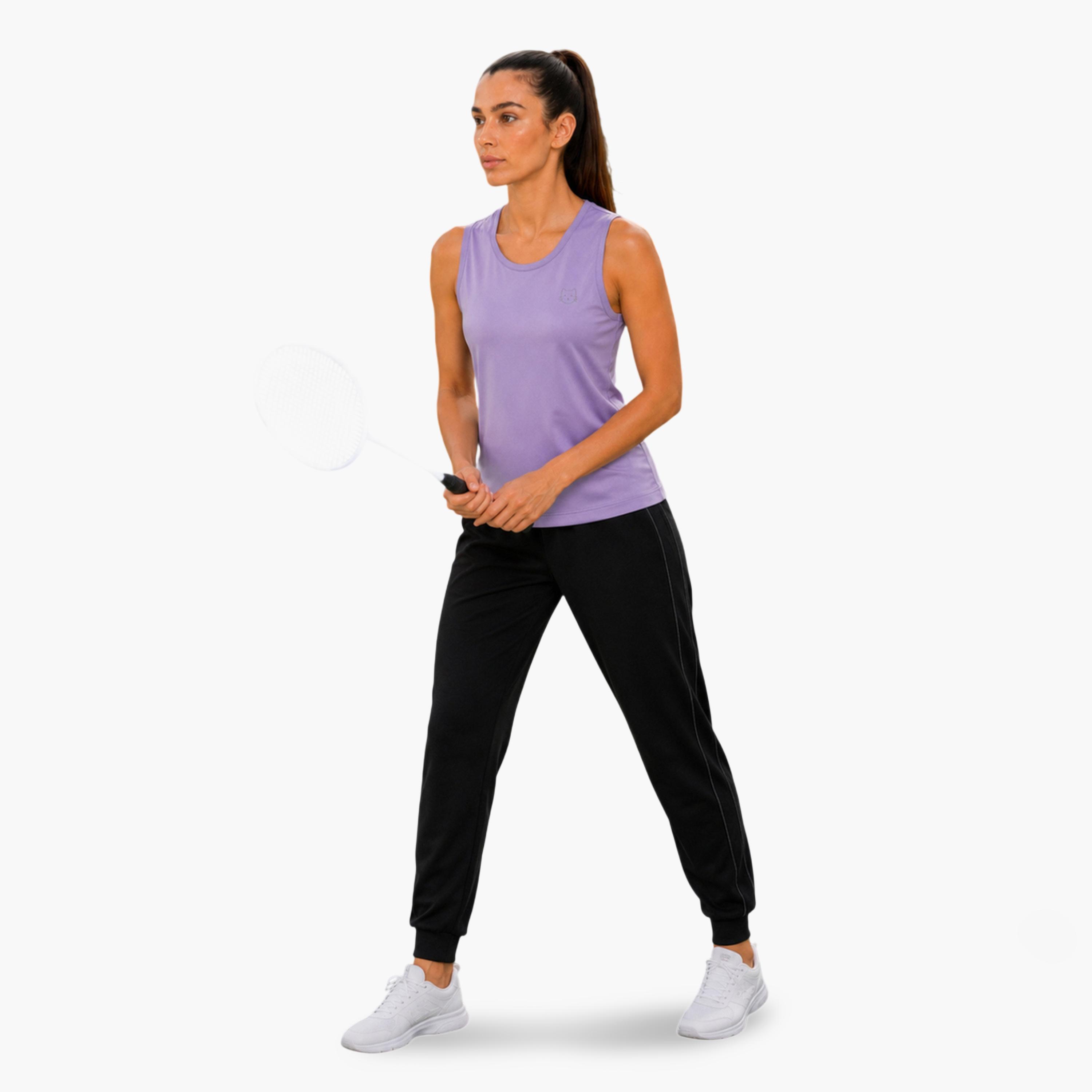 بلوزة رياضية بدون أكمام سادة-sports-women-clothing-tshirtsandvests-image-2