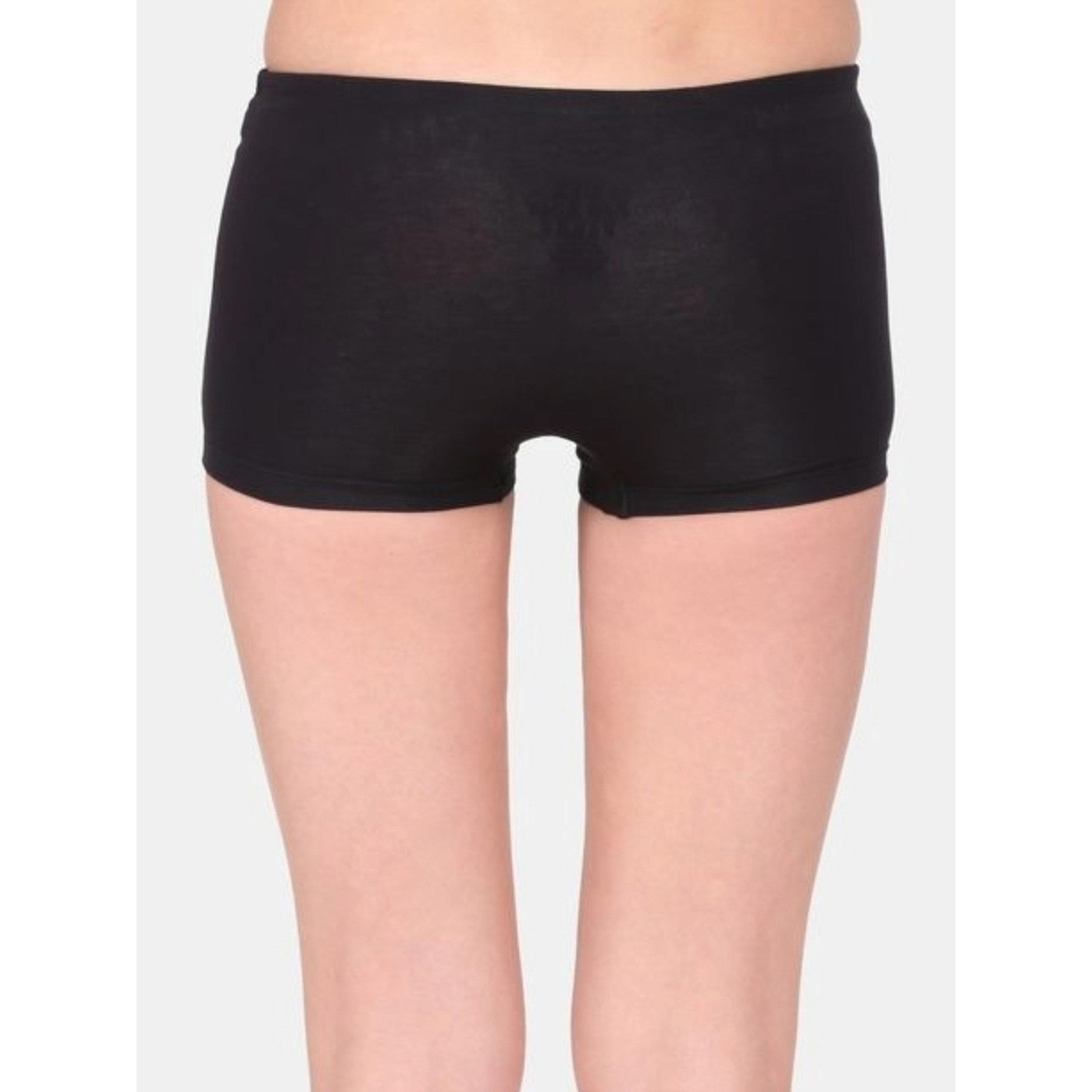 طقم من 3 سراويل داخلية بوي شورت سادة-women-clothing-lingerie-panties-image-4