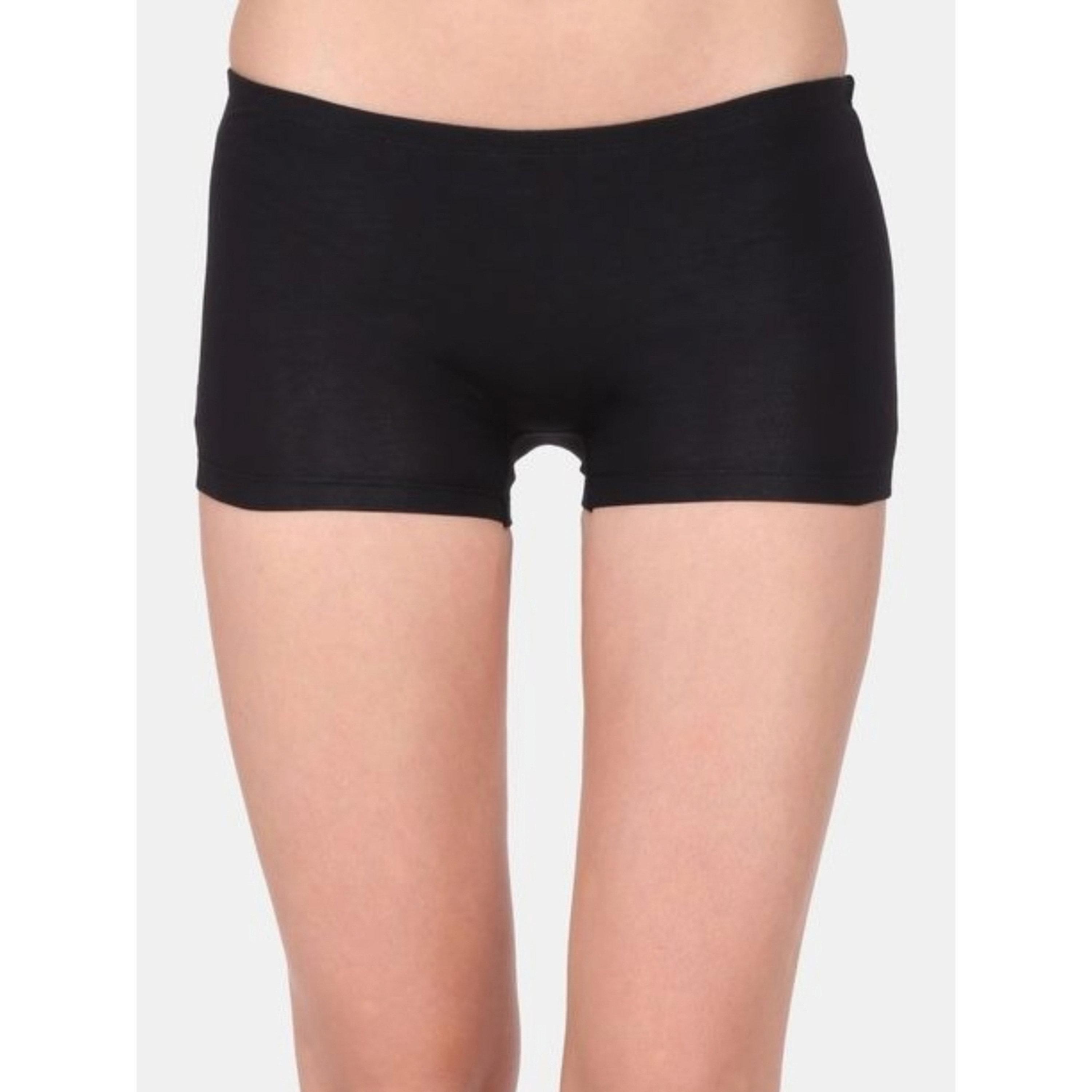 طقم من 3 سراويل داخلية بوي شورت سادة-women-clothing-lingerie-panties-image-6