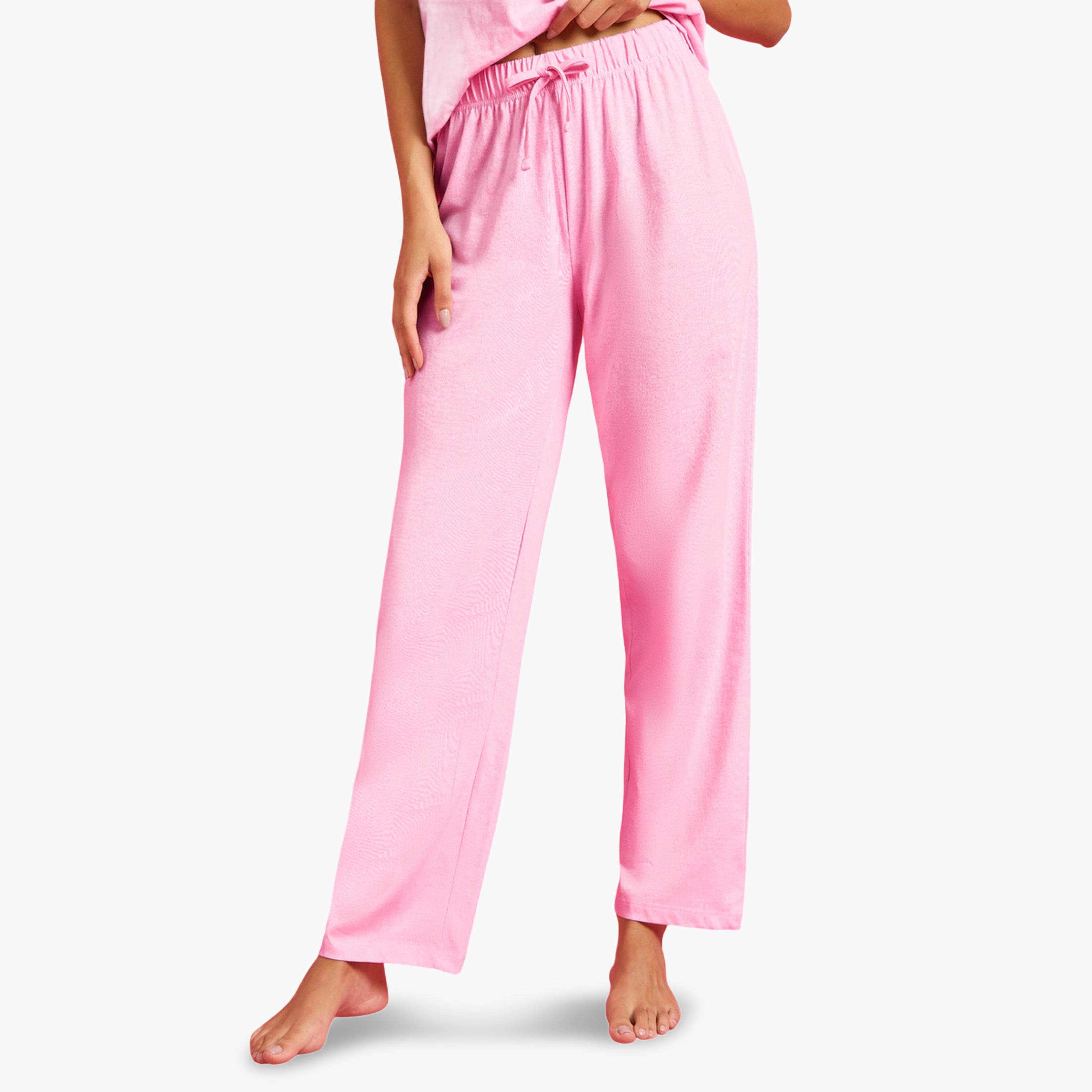 Styli Who Run The World Slogan Print T-Shirt and Straight Leg Pyjama Set-women-clothing-nightwear-pyjamas-longsets-image-5