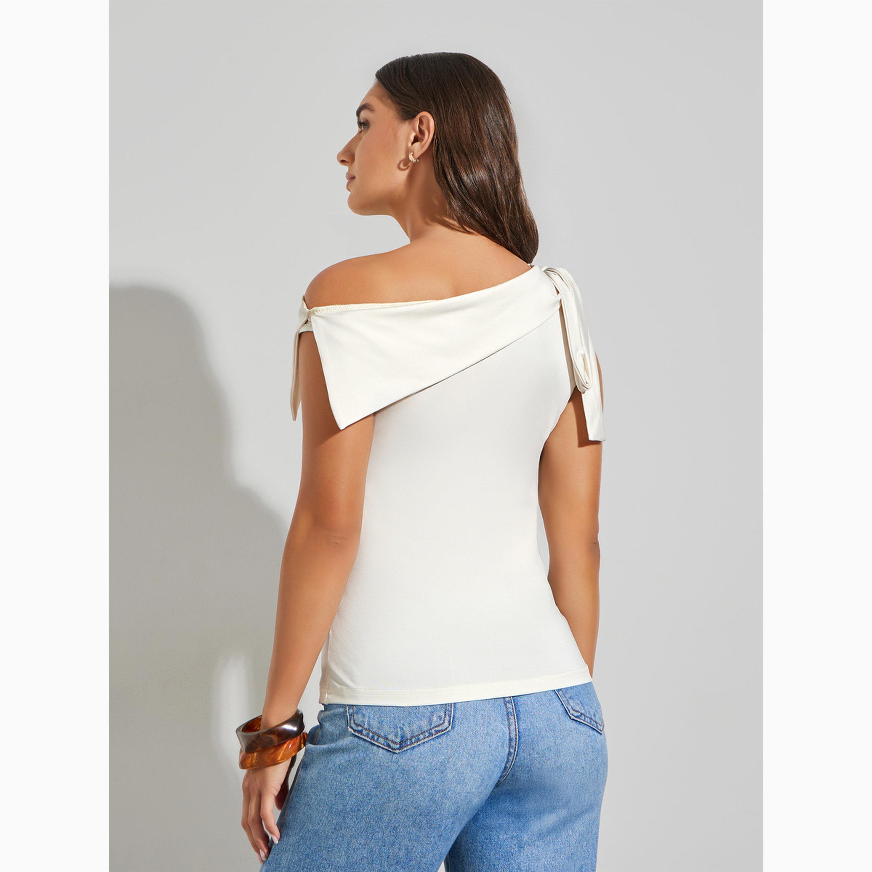 بلوزة محبوكة بلا أكمام بياقة غير متماثلة-women-clothing-shirtsandblouses-blouses-image-3