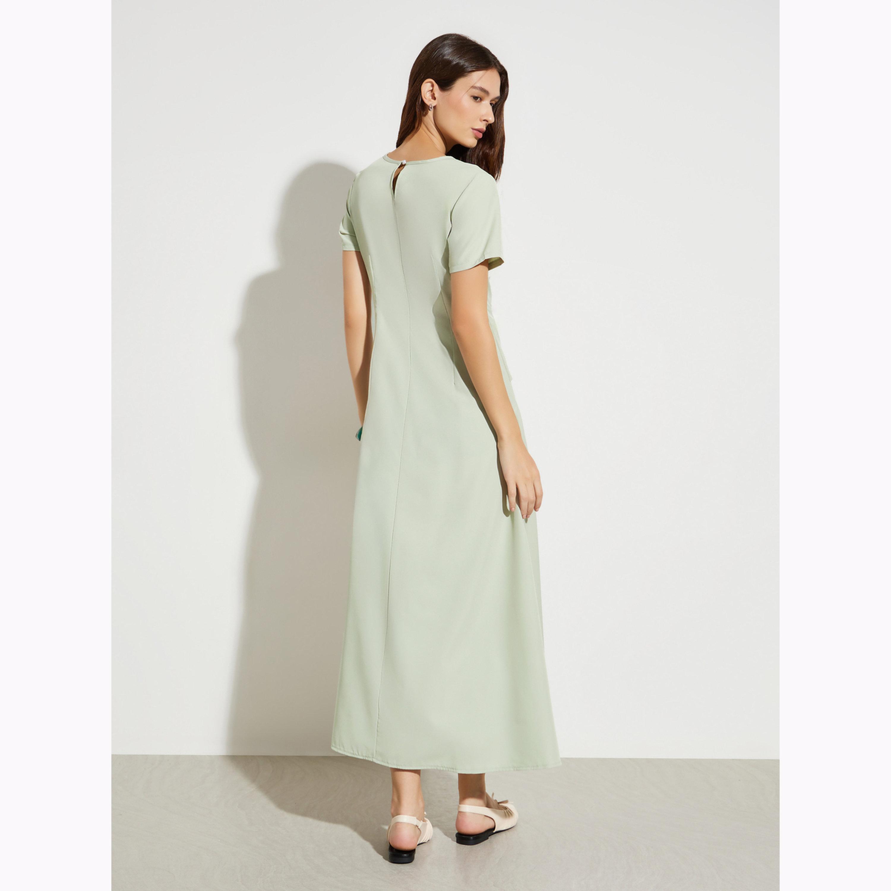 فستان طويل بتفاصيل رباط-women-clothing-dresses-image-4