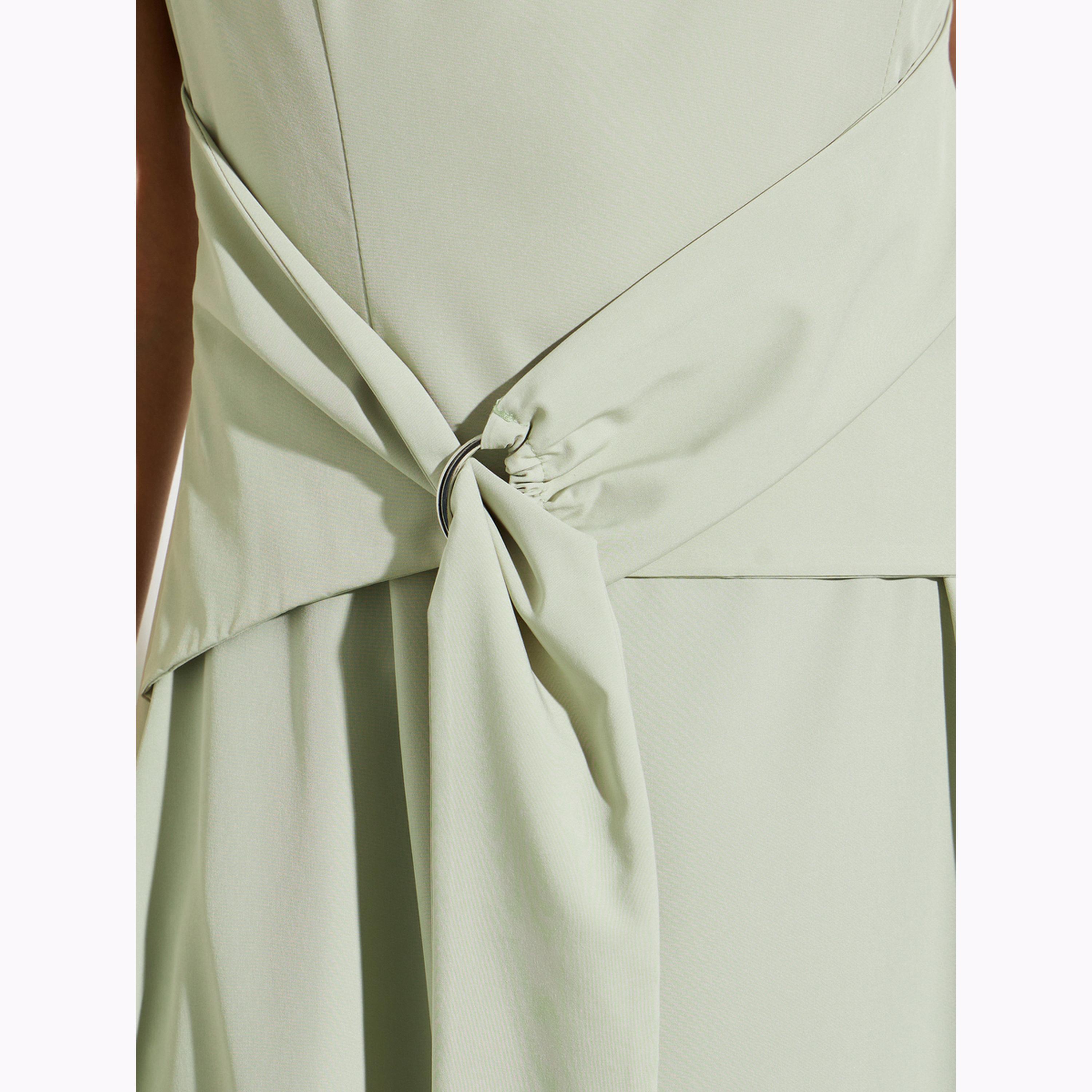 Styli Green Maxi Dress with Tie Detail-women-clothing-dresses-image-5