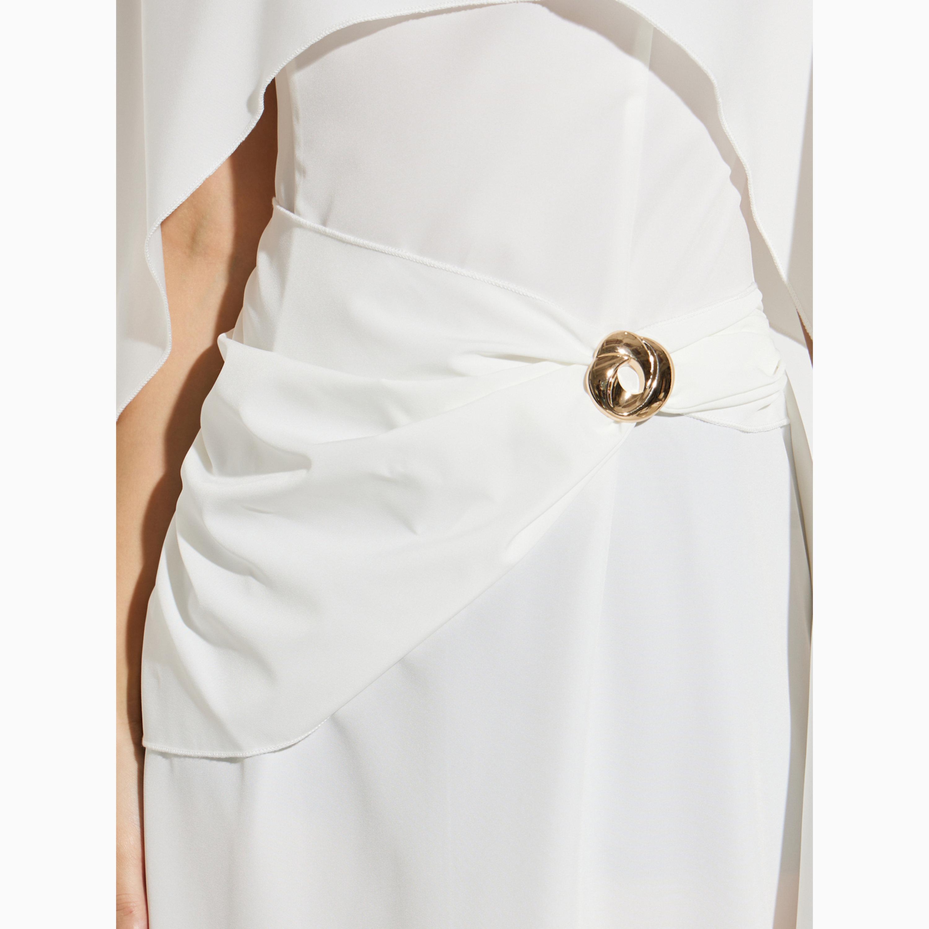 فستان ميدي بحافة واسعة وأكمام كاب-women-clothing-dresses-image-6