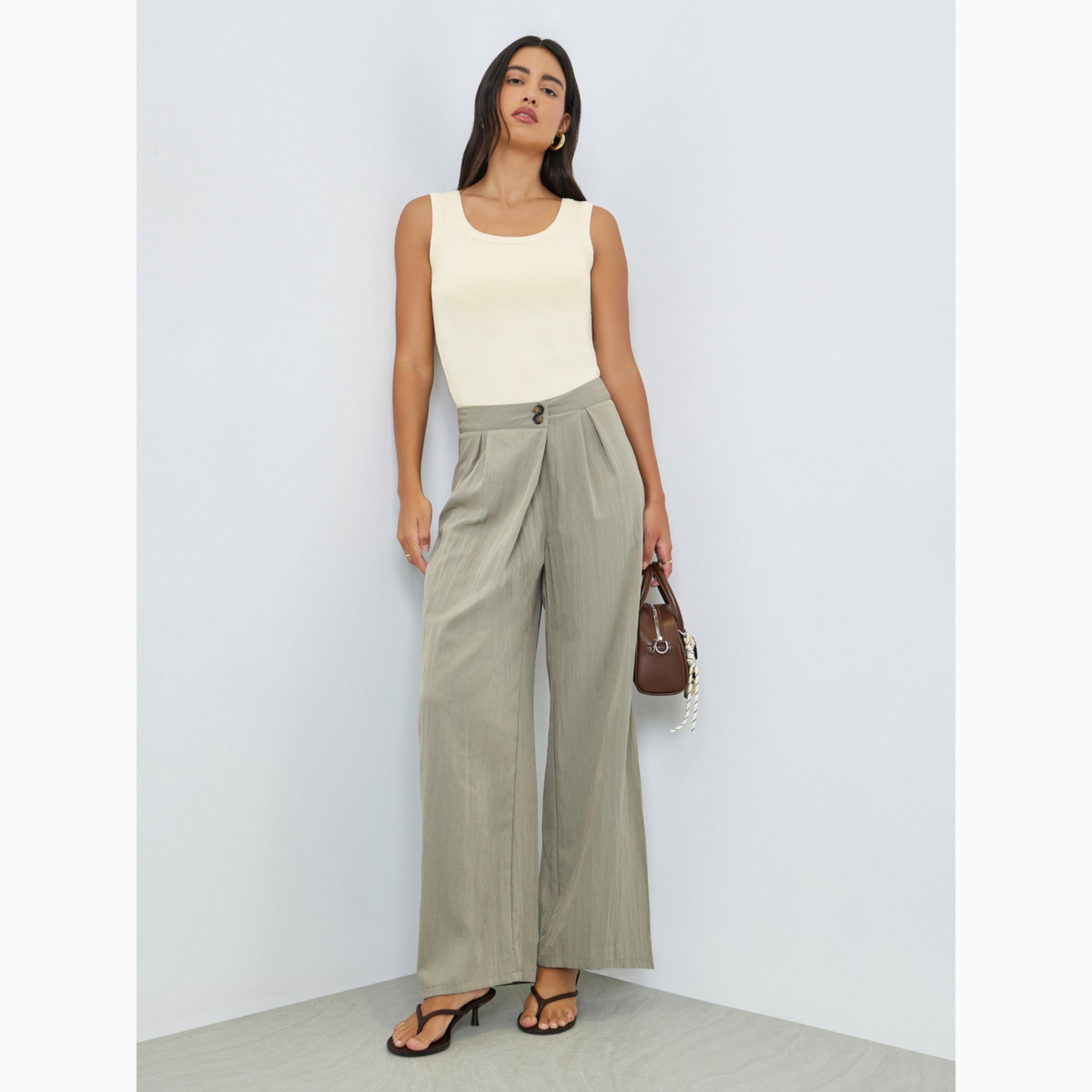 Styli Cream Solid Padded Tank-women-clothing-shirtsandblouses-blouses-image-2