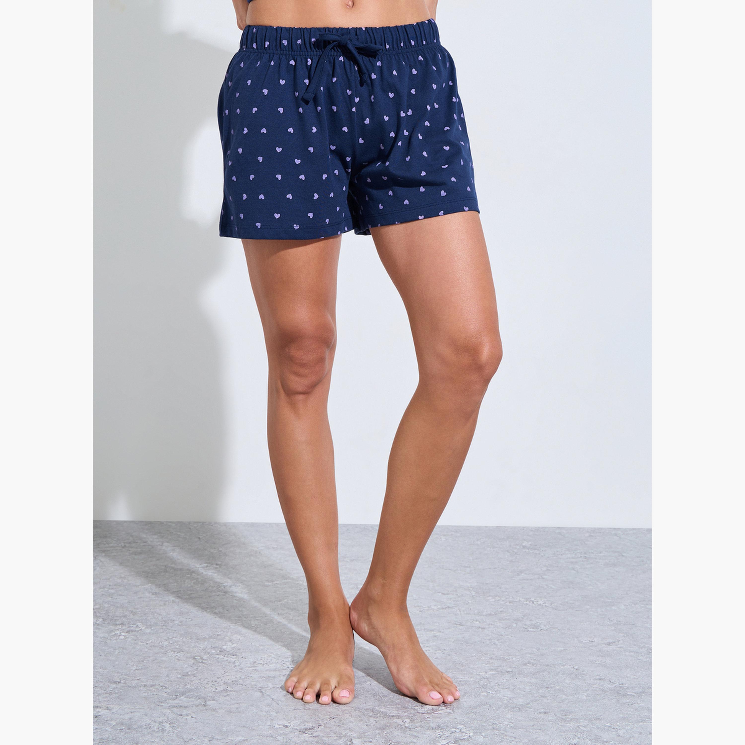 طقم بيجاما من شورت وبنطال وتيشيرت بطبعة جرافيك عبوة من 3 قطع-women-clothing-nightwear-pyjamas-longsets-image-7