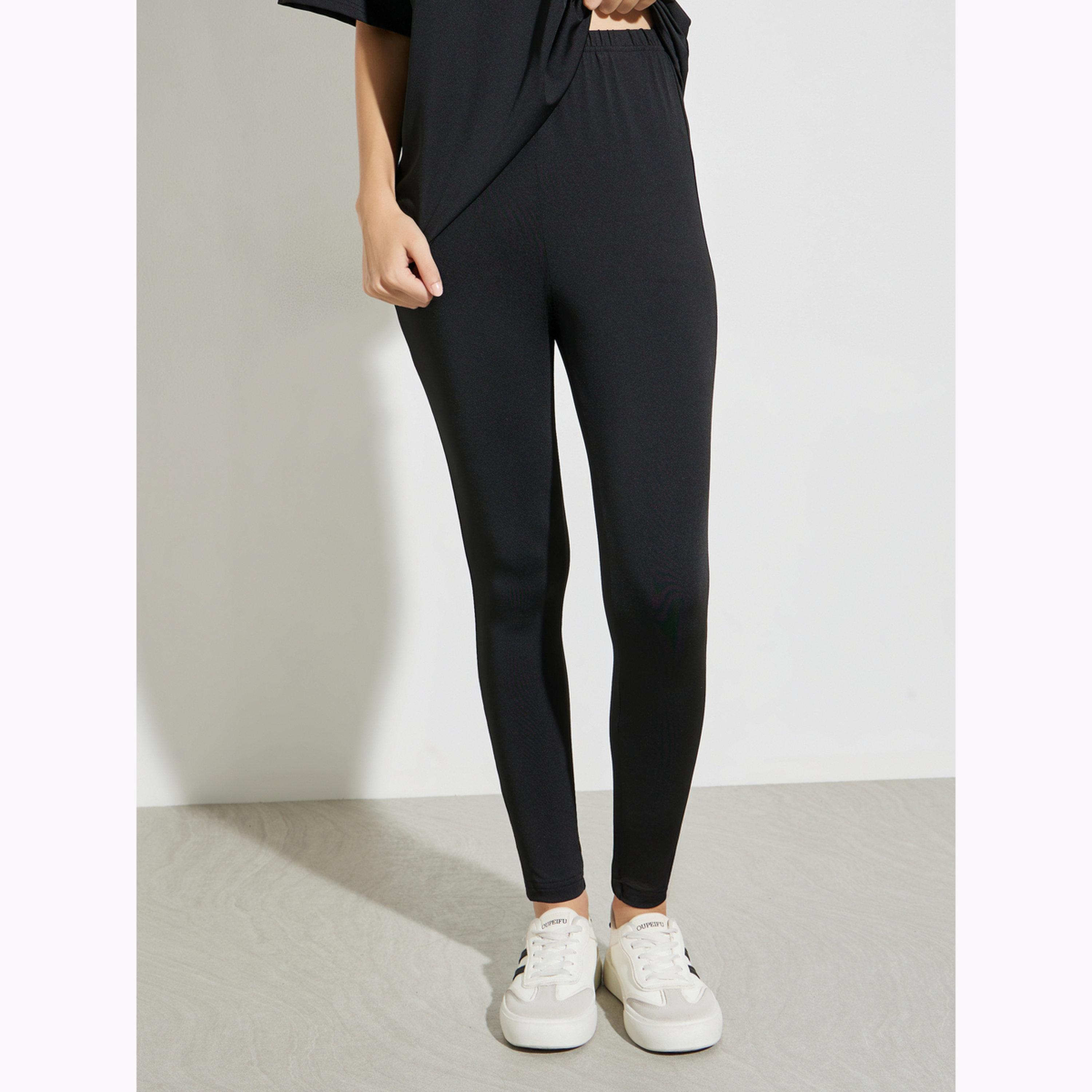 Styli Black Oversized T-Shirt and Leggings Co-ord-women-clothing-coordsets-image-4