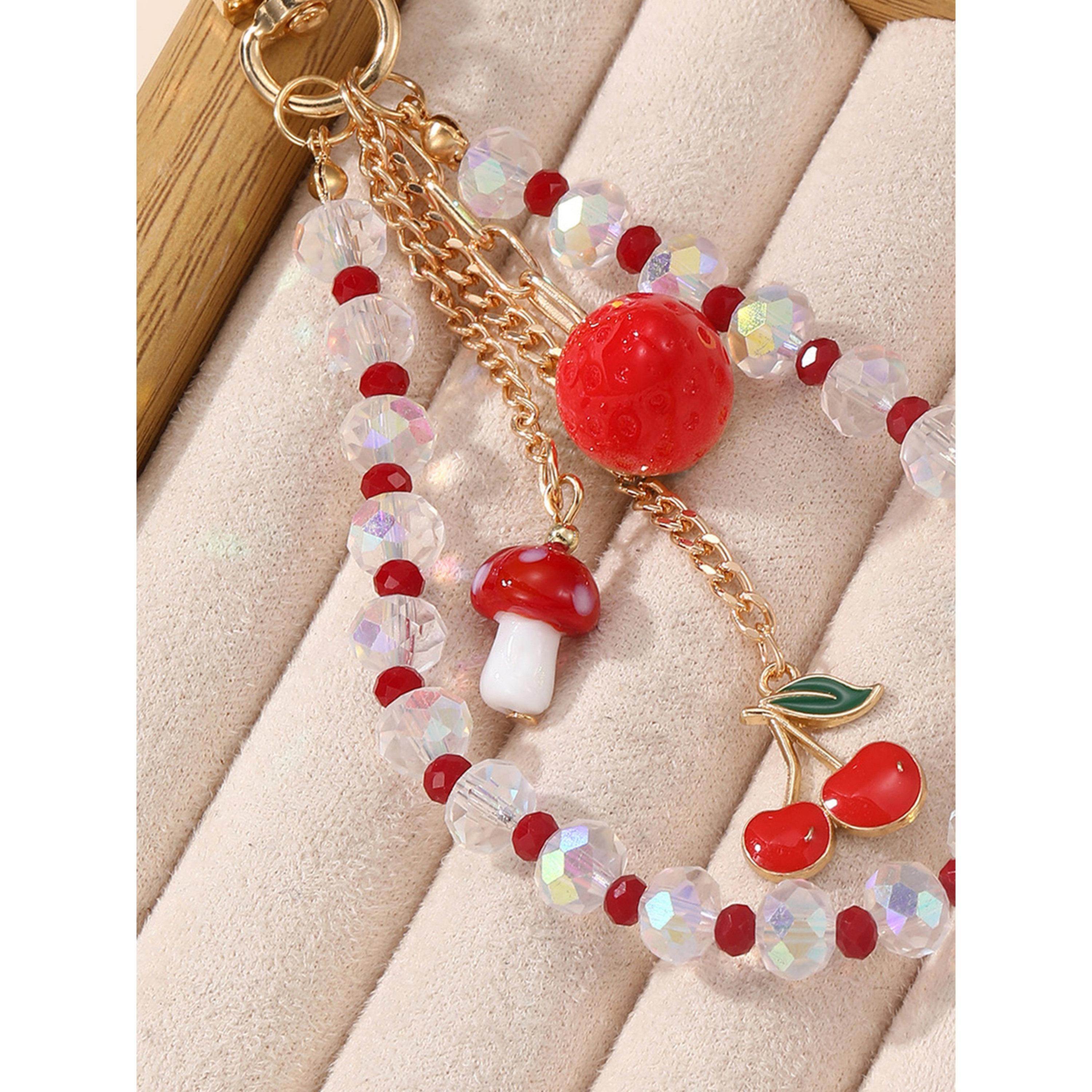 Take Two Red Crystal Beaded Charm Keychain-women-clothingaccessories-novelties-image-3