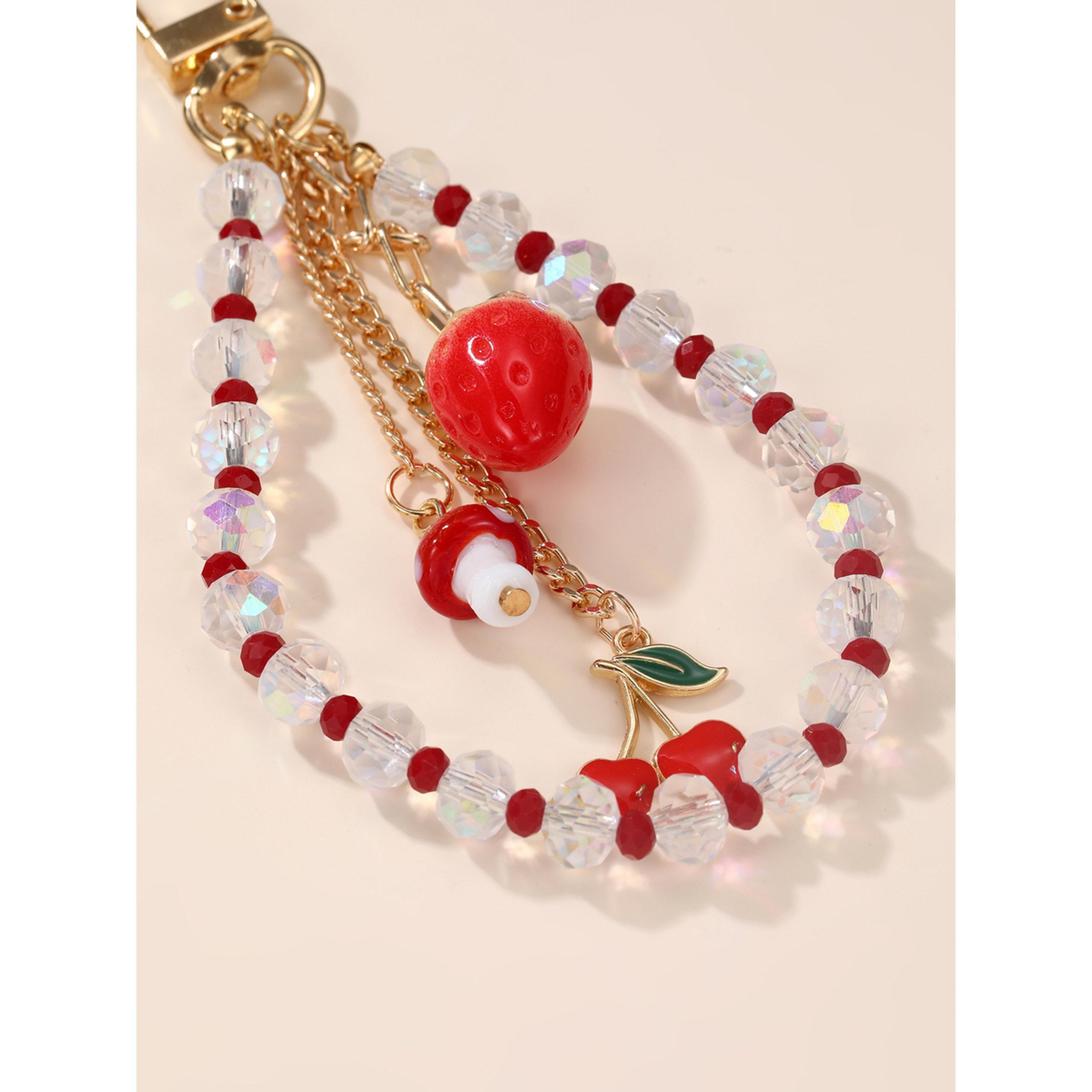 Take Two Red Crystal Beaded Charm Keychain-women-clothingaccessories-novelties-image-4