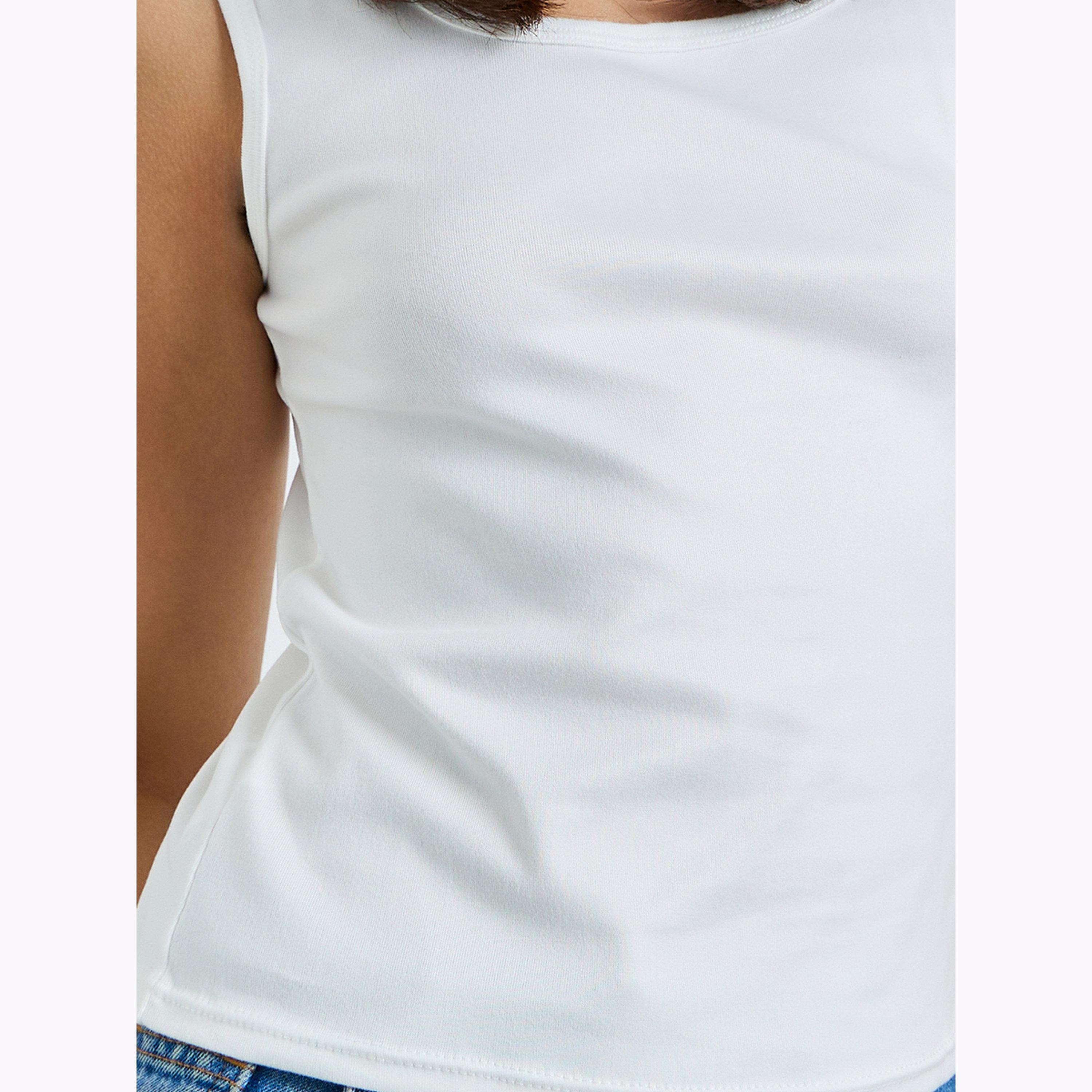 Styli Pack Of 2 - Solid Scoop Neck Tank-women-clothing-tshirts-image-6