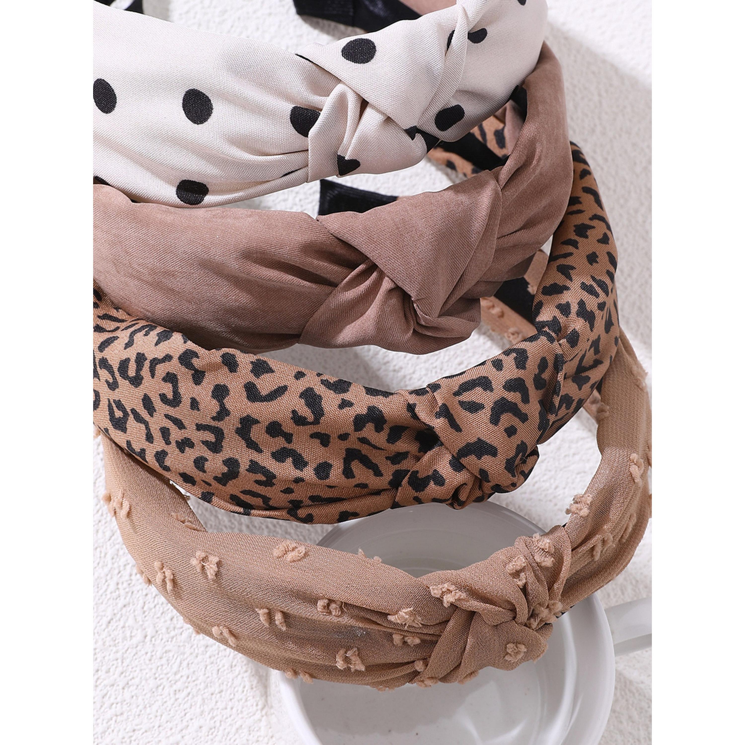 Take Two Pack of 4 - Printed Knotted Headband-women-hairaccessories-bands-image-3