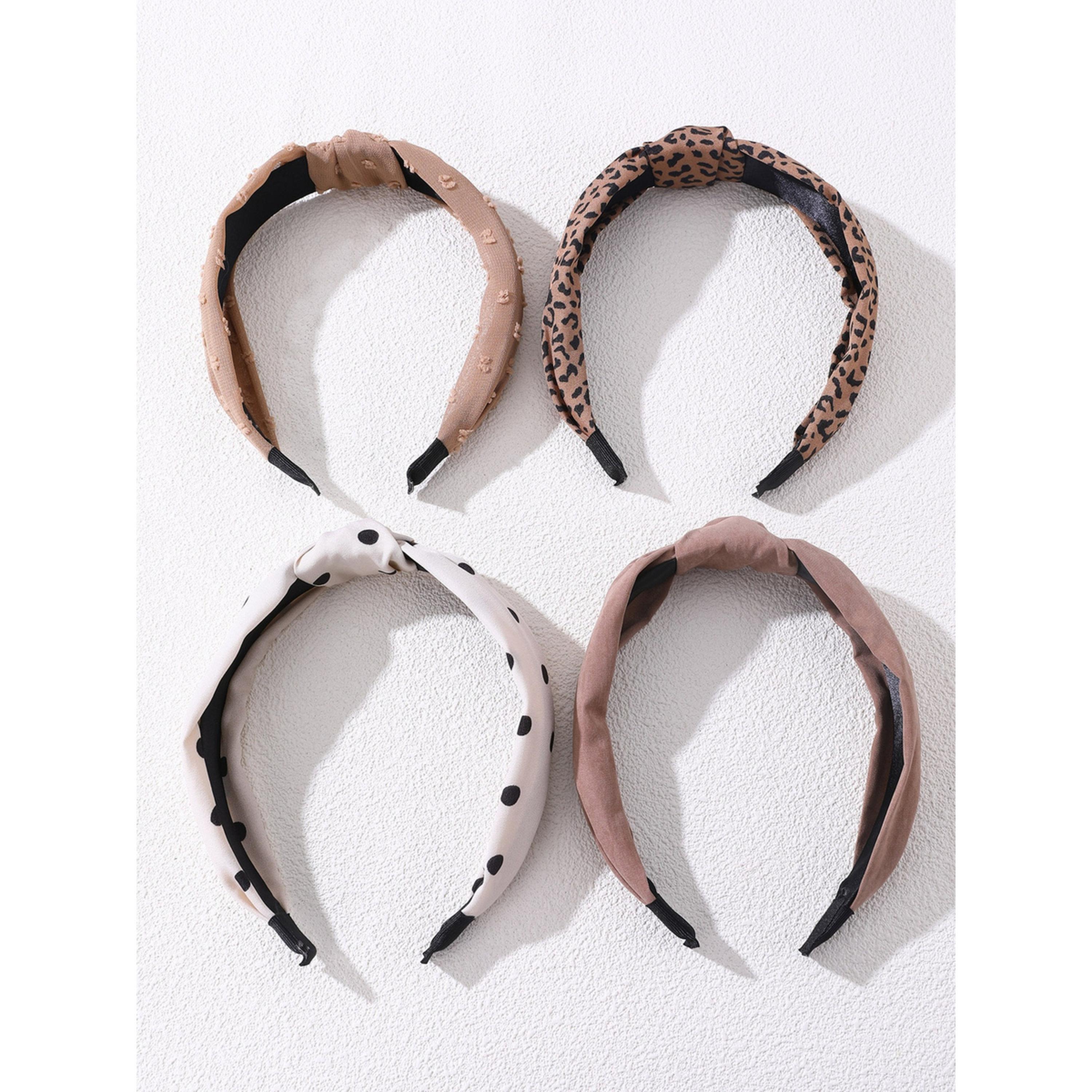 Take Two Pack of 4 - Printed Knotted Headband-women-hairaccessories-bands-image-4