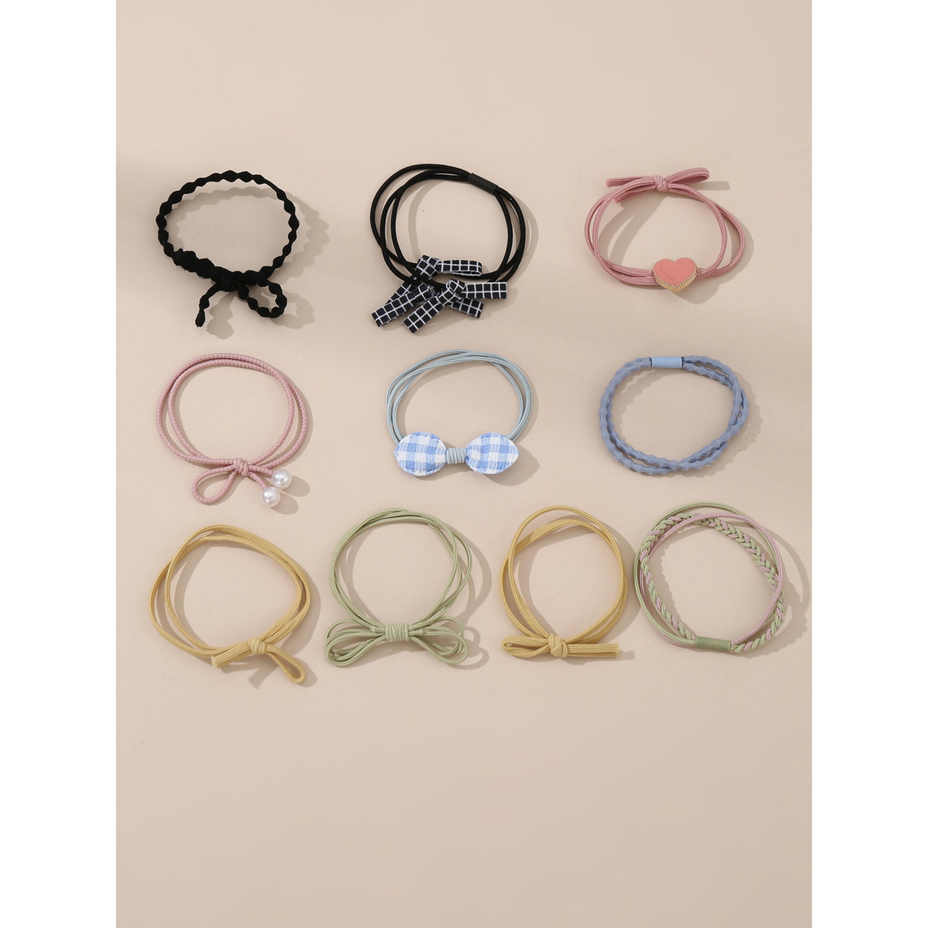 طقم ربطات شعر بعقدة 10 قطع-women-hairaccessories-bands-image-1