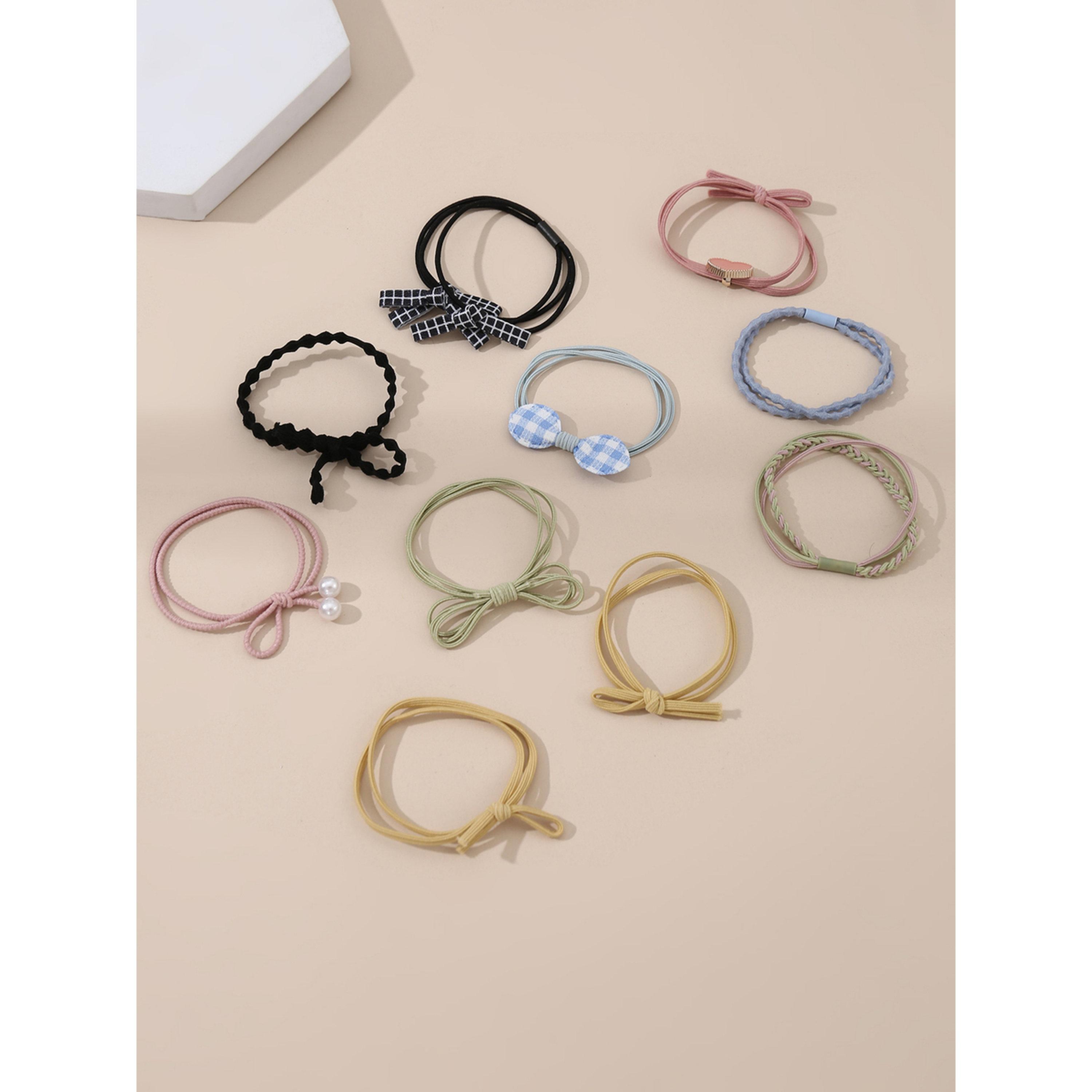 طقم ربطات شعر بعقدة 10 قطع-women-hairaccessories-bands-image-4