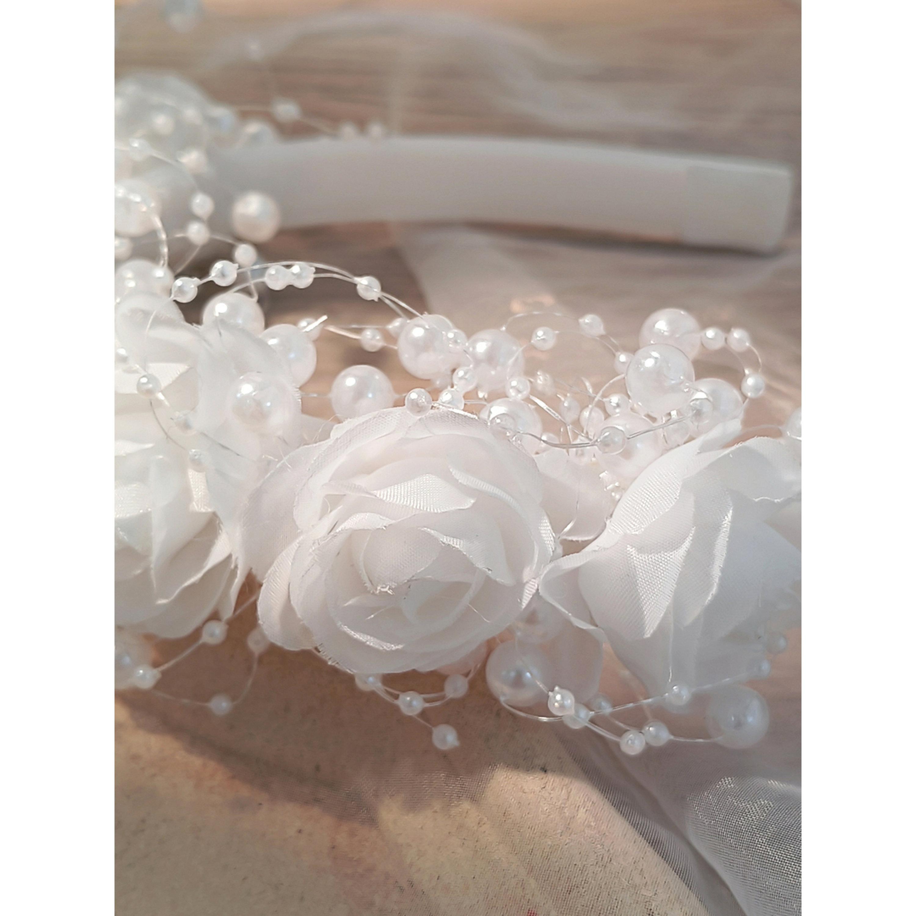 طوق شعر أبيض مزين بالزهور-women-hairaccessories-bands-image-2