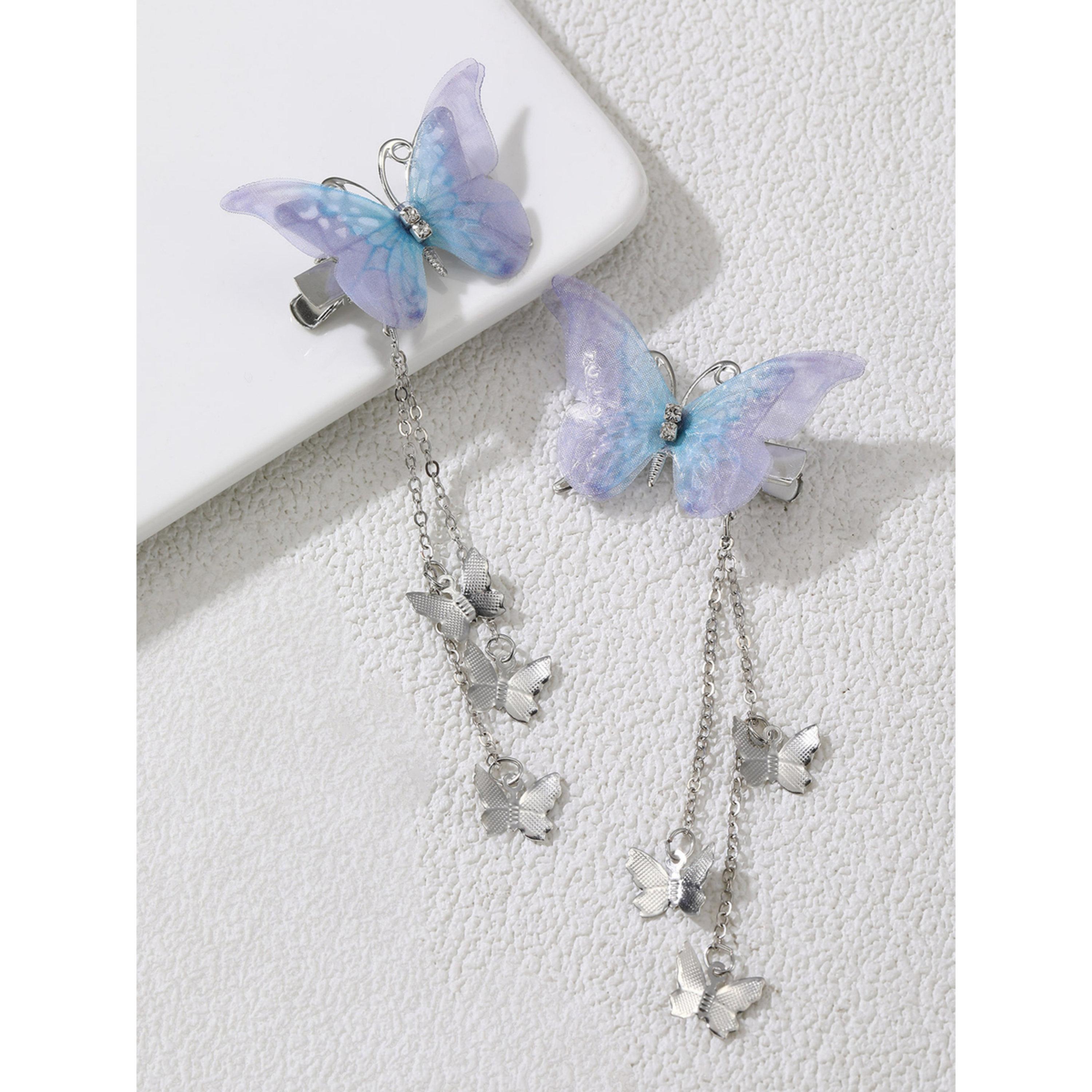 Take Two Pack of 2 - Blue Butterfly Hair Clips-women-hairaccessories-clips-image-3