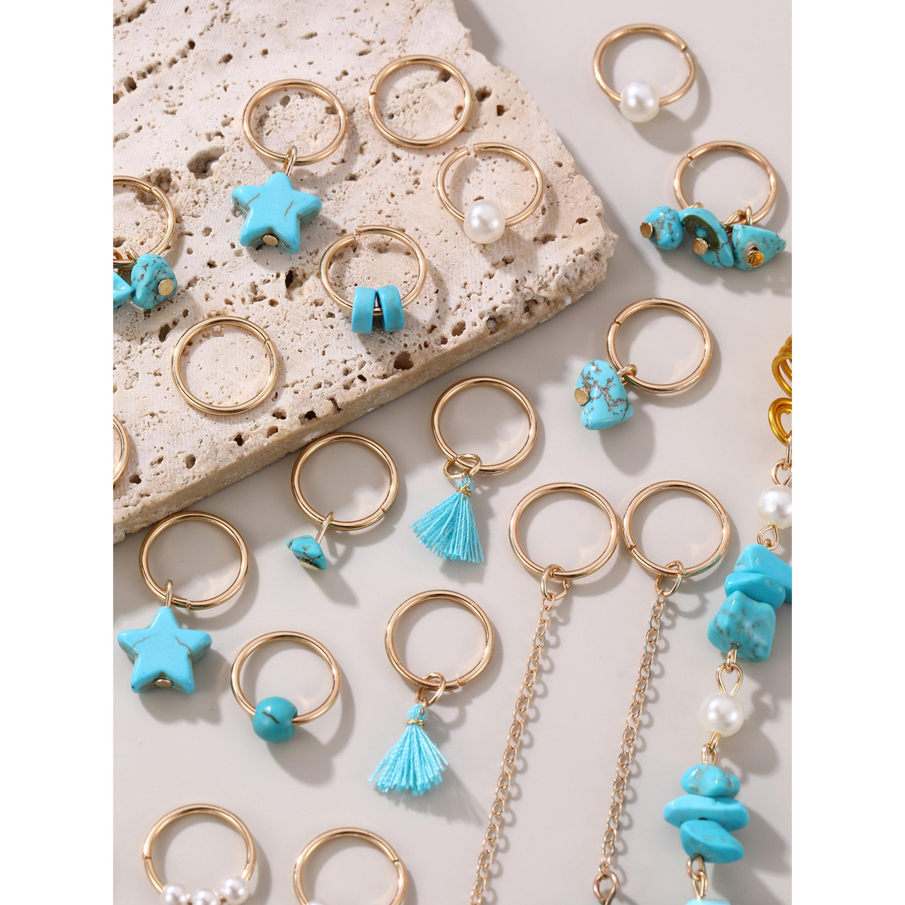 Take Two Pack of 24 - Blue Bow Hair Jewelry-women-hairaccessories-image-3