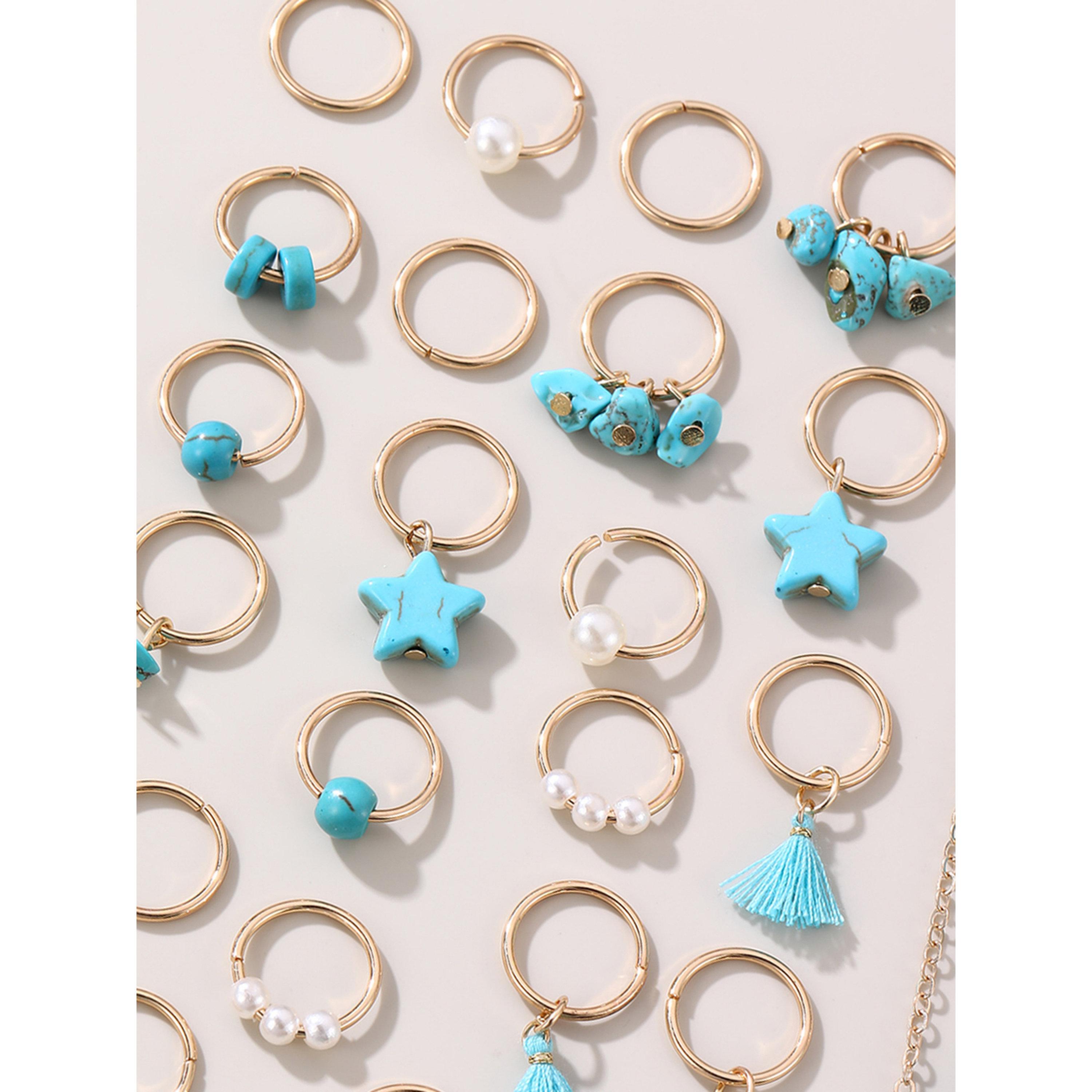 Take Two Pack of 24 - Blue Bow Hair Jewelry-women-hairaccessories-image-5