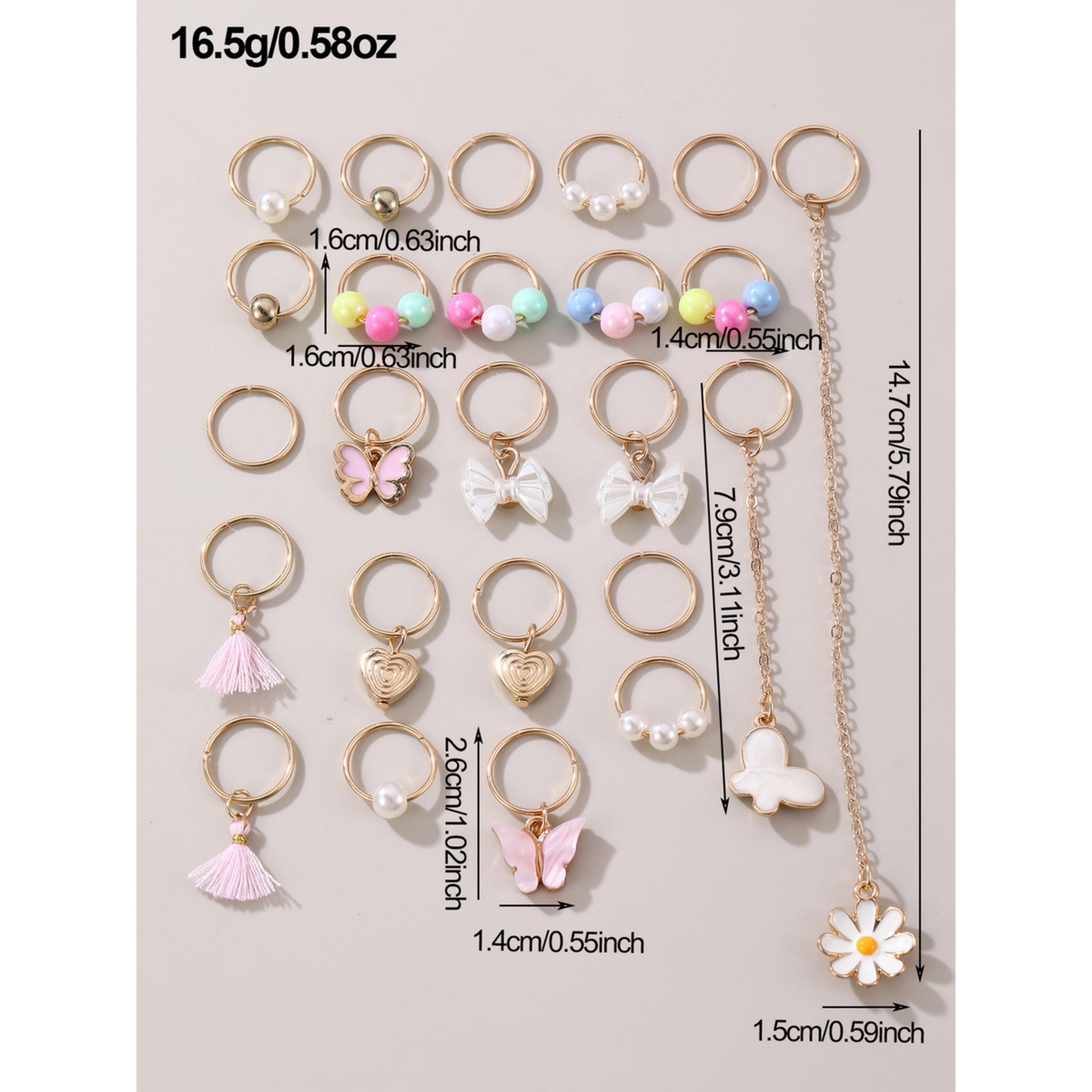 طقم زينة شعر بعقدة ذهبية 24 قطعة-women-hairaccessories-image-6