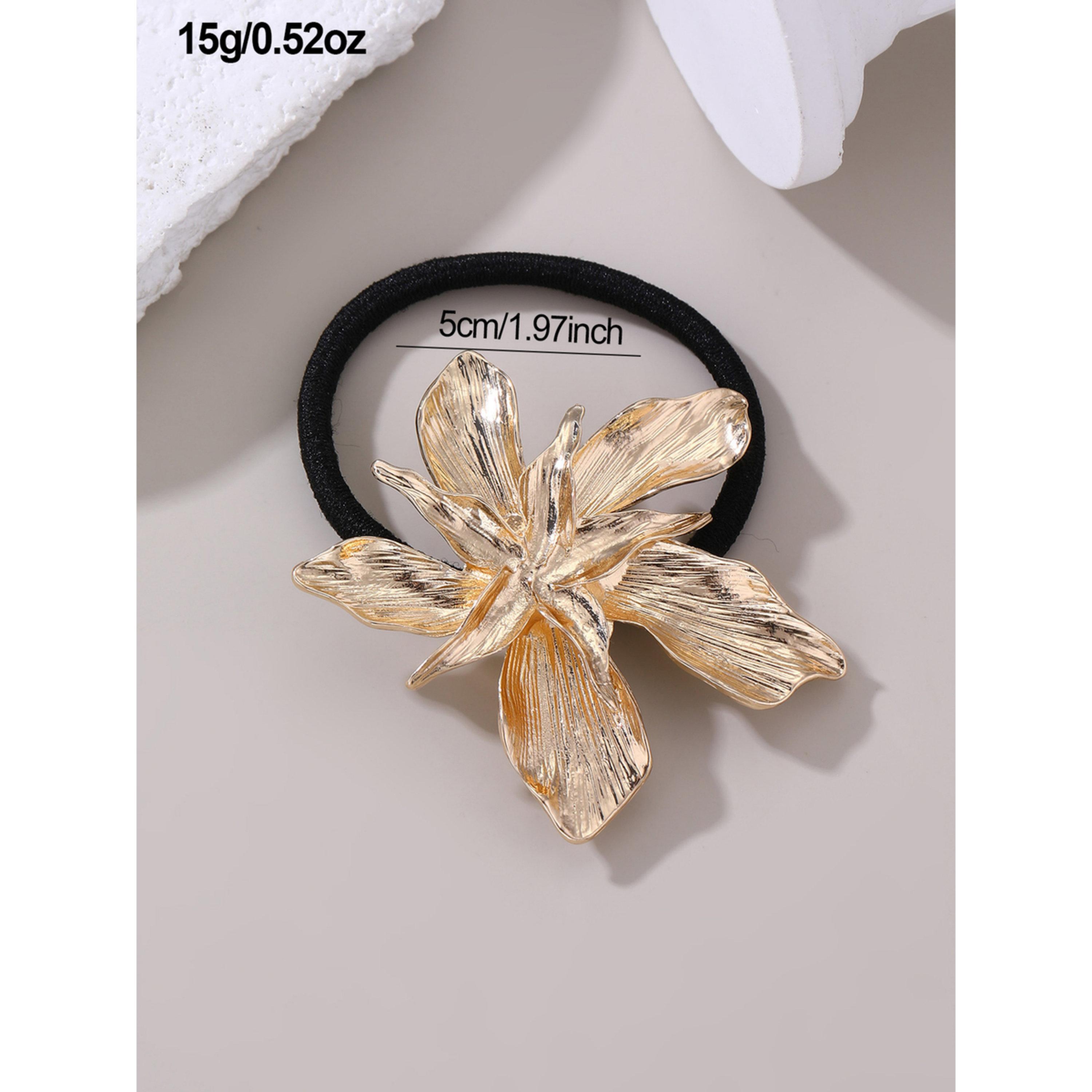 طقم ربطات شعر بزهرة ذهبية 3 قطع-women-hairaccessories-bands-image-5