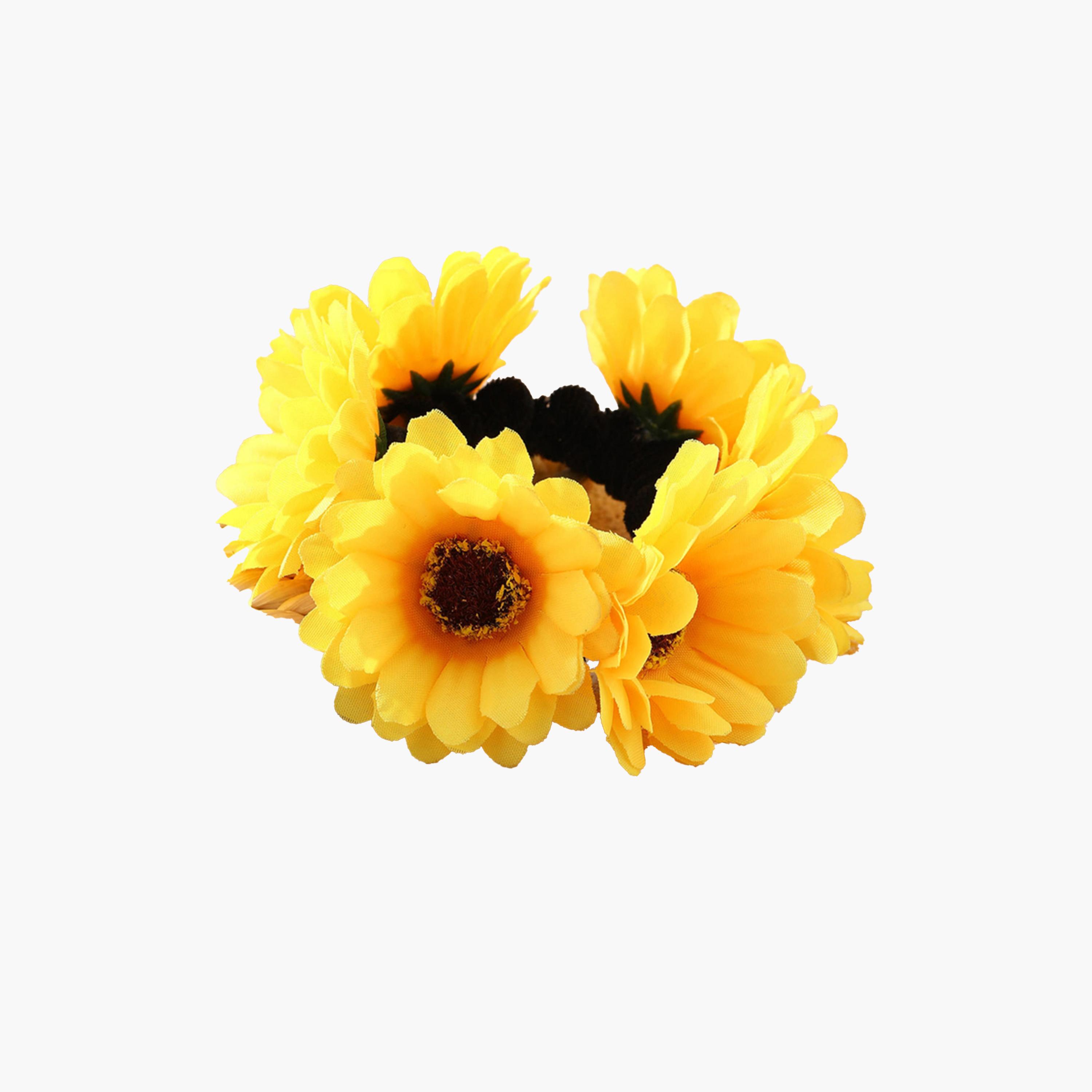 ربطة شعر بزهرة صفراء-women-hairaccessories-bands-image-1