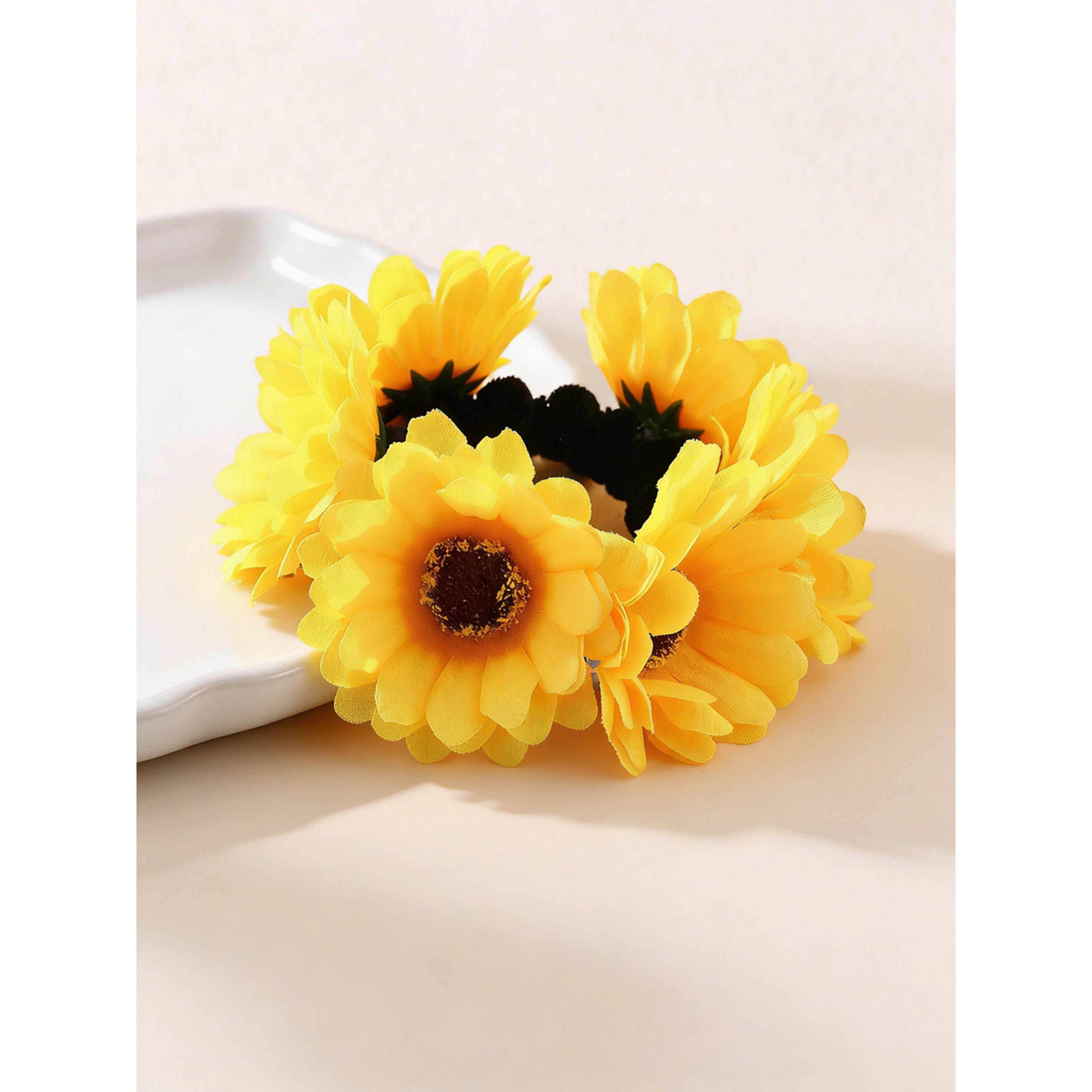 ربطة شعر بزهرة صفراء-women-hairaccessories-bands-image-4