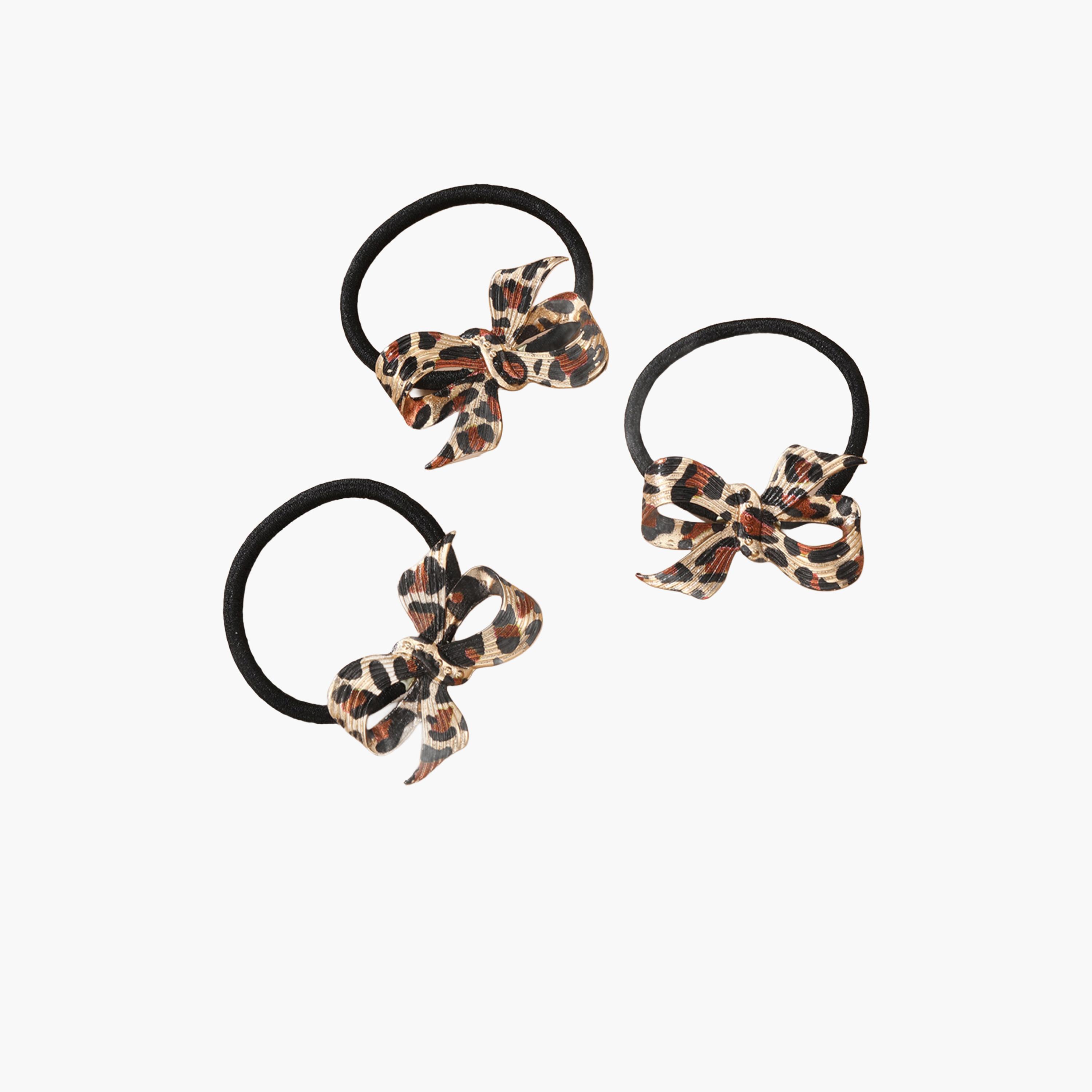 طقم ربطات شعر بعقدة بنقشة نمر 3 قطع-women-hairaccessories-bands-image-1