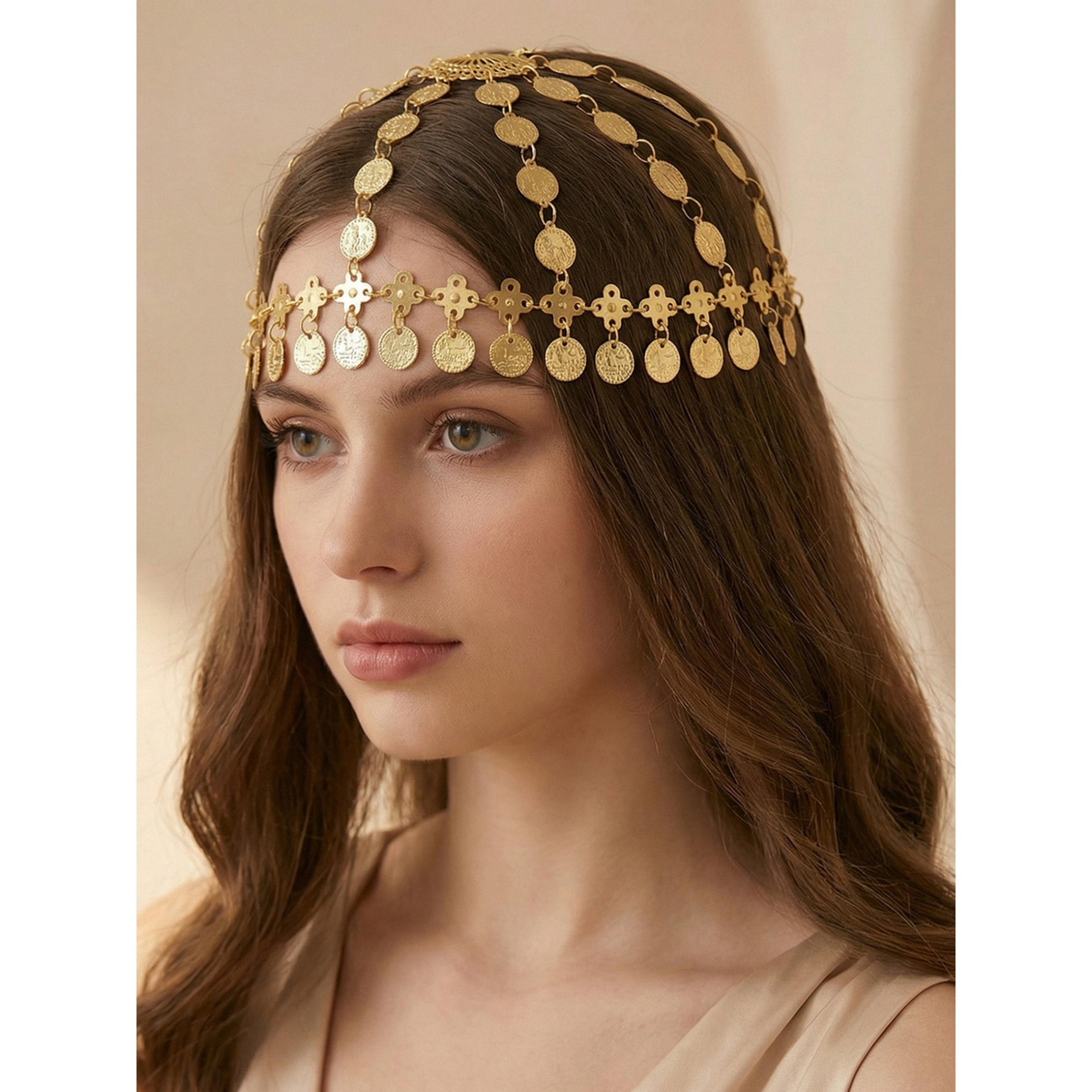 Take Two Golden Coin Headpiece-women-hairaccessories-image-2