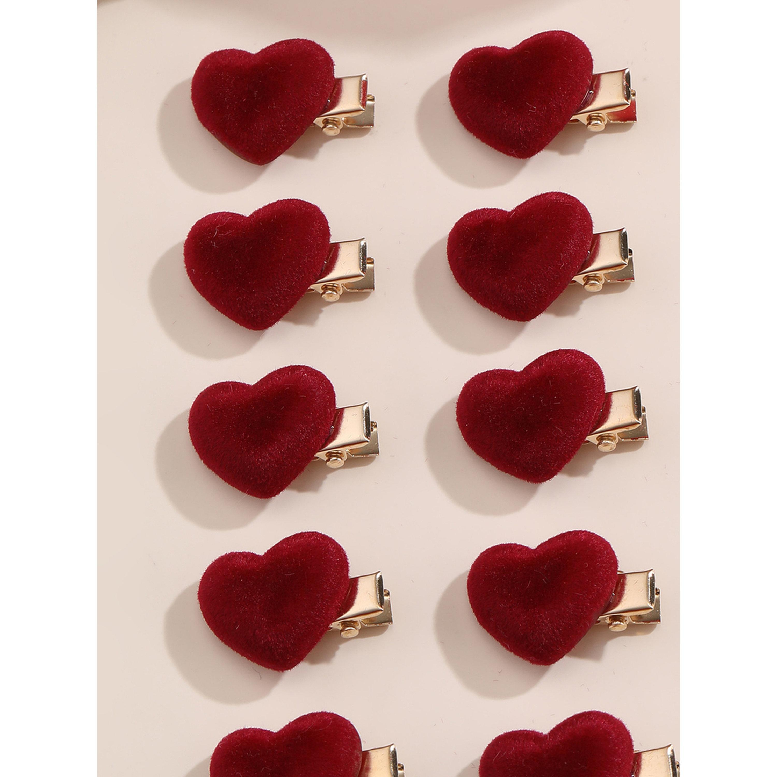 Take Two Pack of 10 - Red Heart Hair Clips-women-hairaccessories-clips-image-5