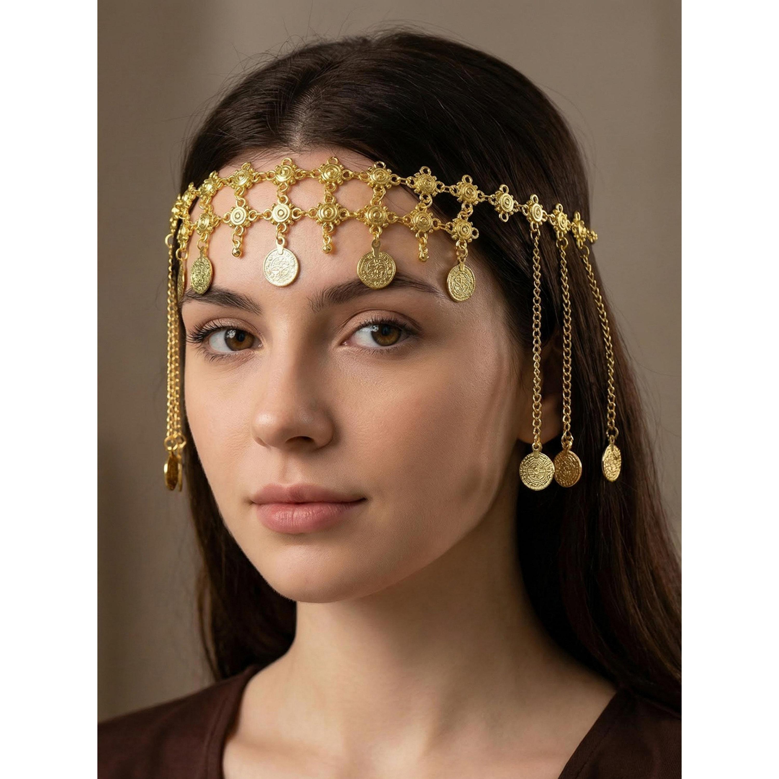 زينة شعر بعملات ذهبية-women-hairaccessories-image-2