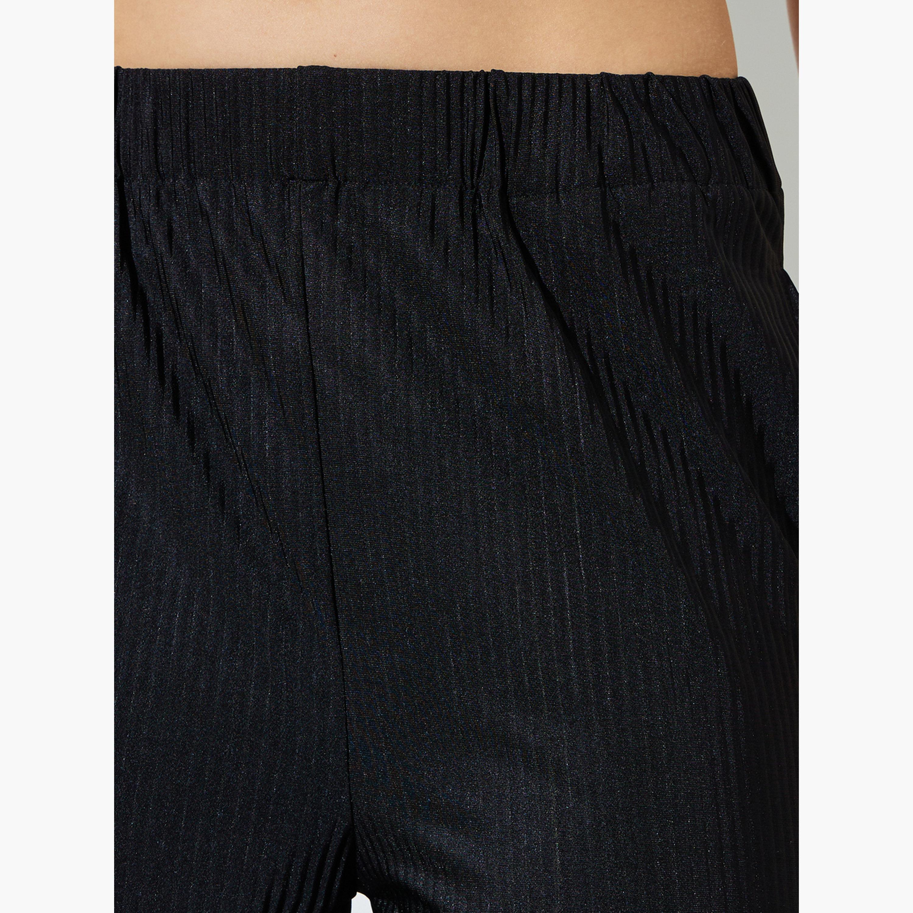 بنطال بأرجل واسعة وقماش بليسه-women-clothing-bottoms-joggers-image-3