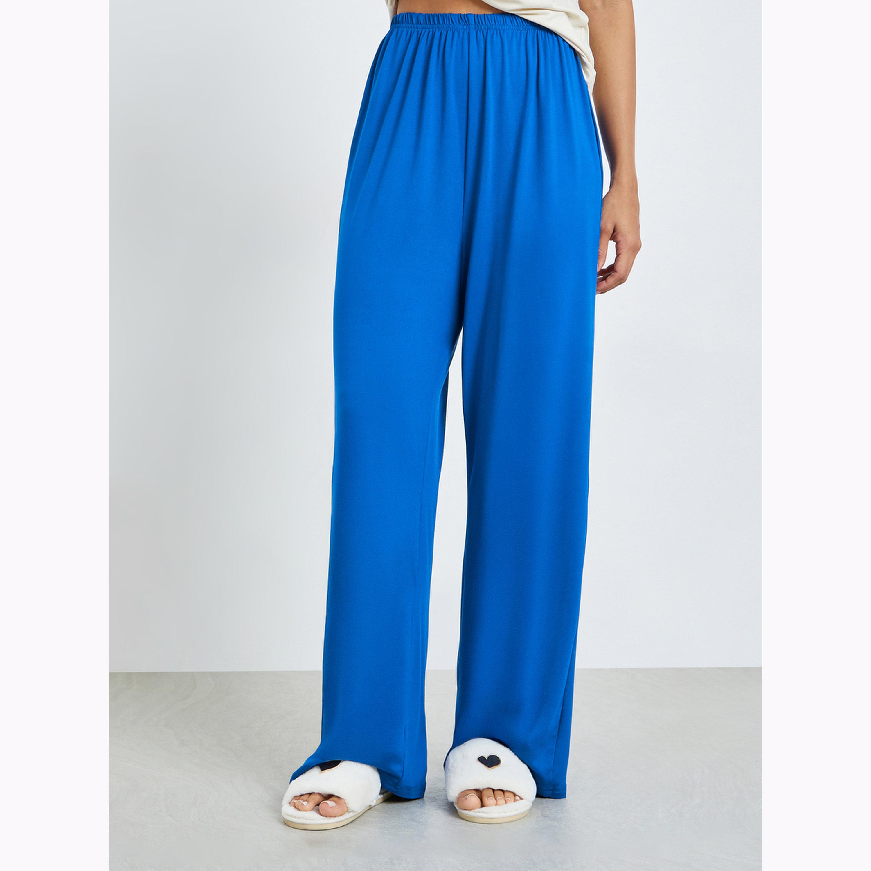 Styli Sleeveless Print Tank and Solid Pyjama Set-women-clothing-nightwear-pyjamas-longsets-image-4