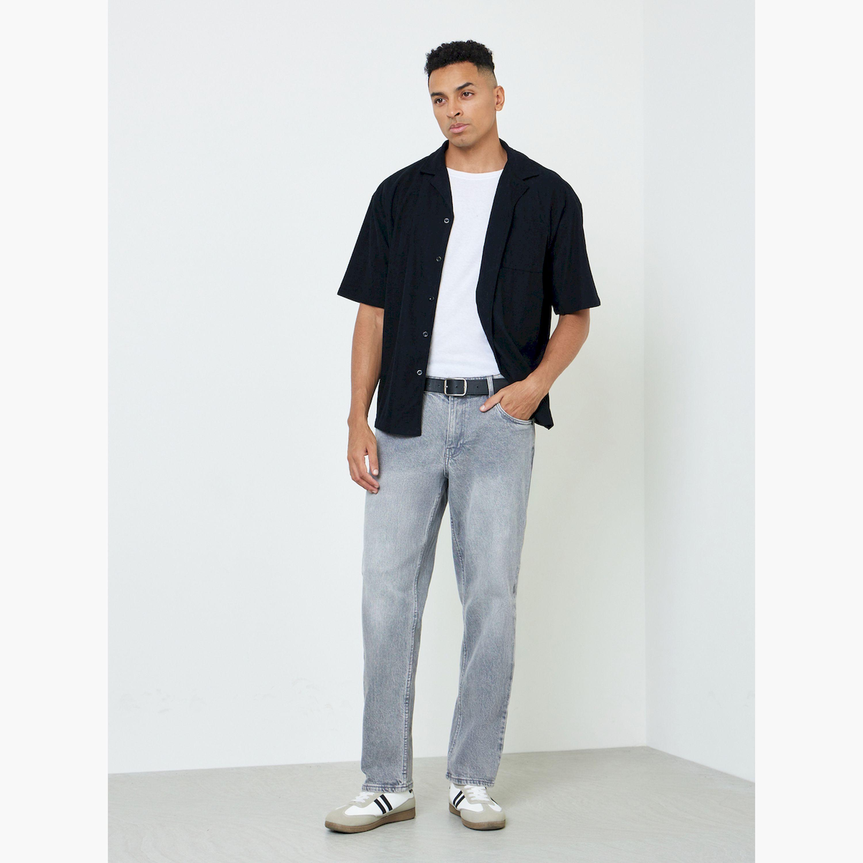 قميص كاجوال سادة بجيب للرجال-men-clothing-shirts-image-2