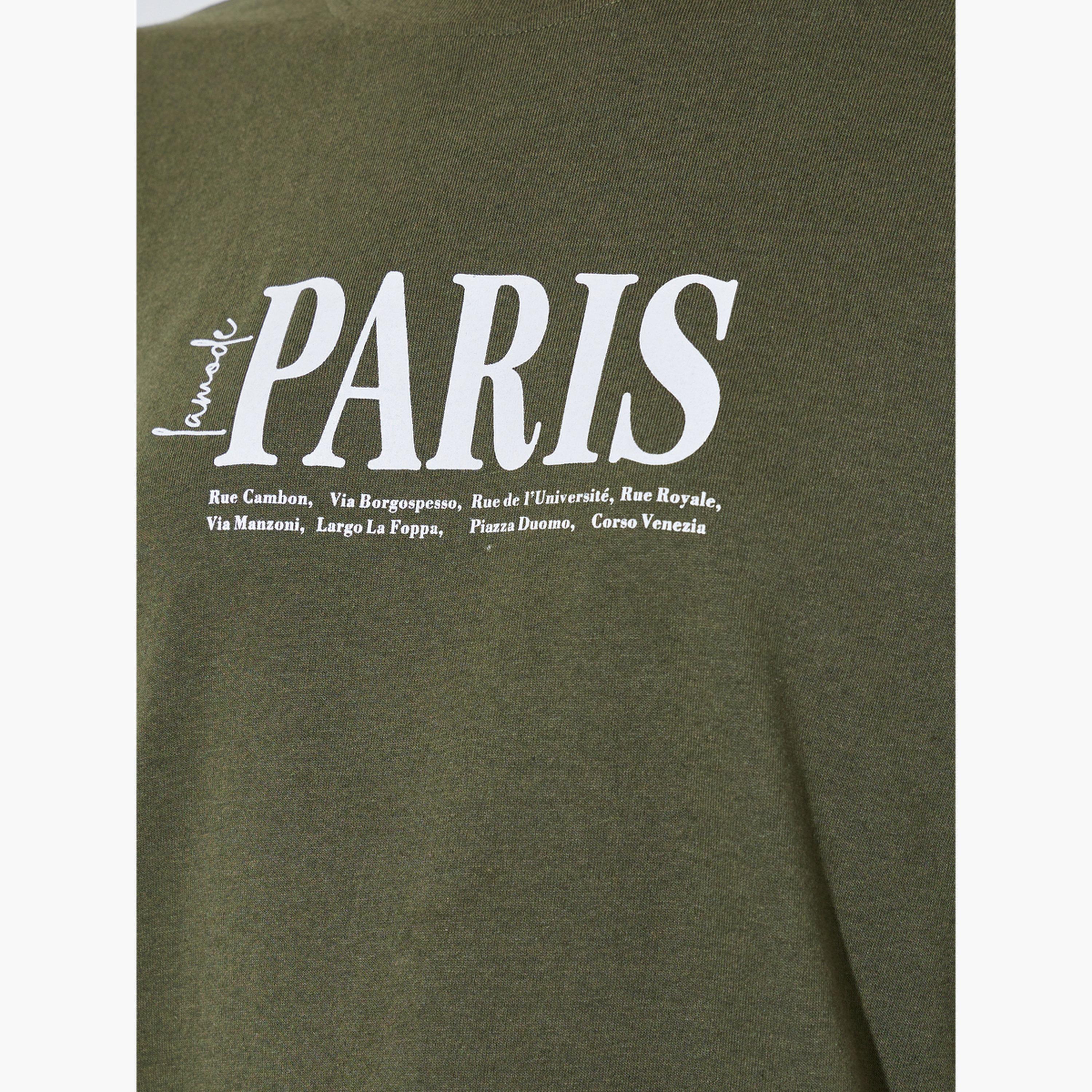 Styli Typography Print T-Shirt and Leggings Co-Ords-women-clothing-coordsets-image-5