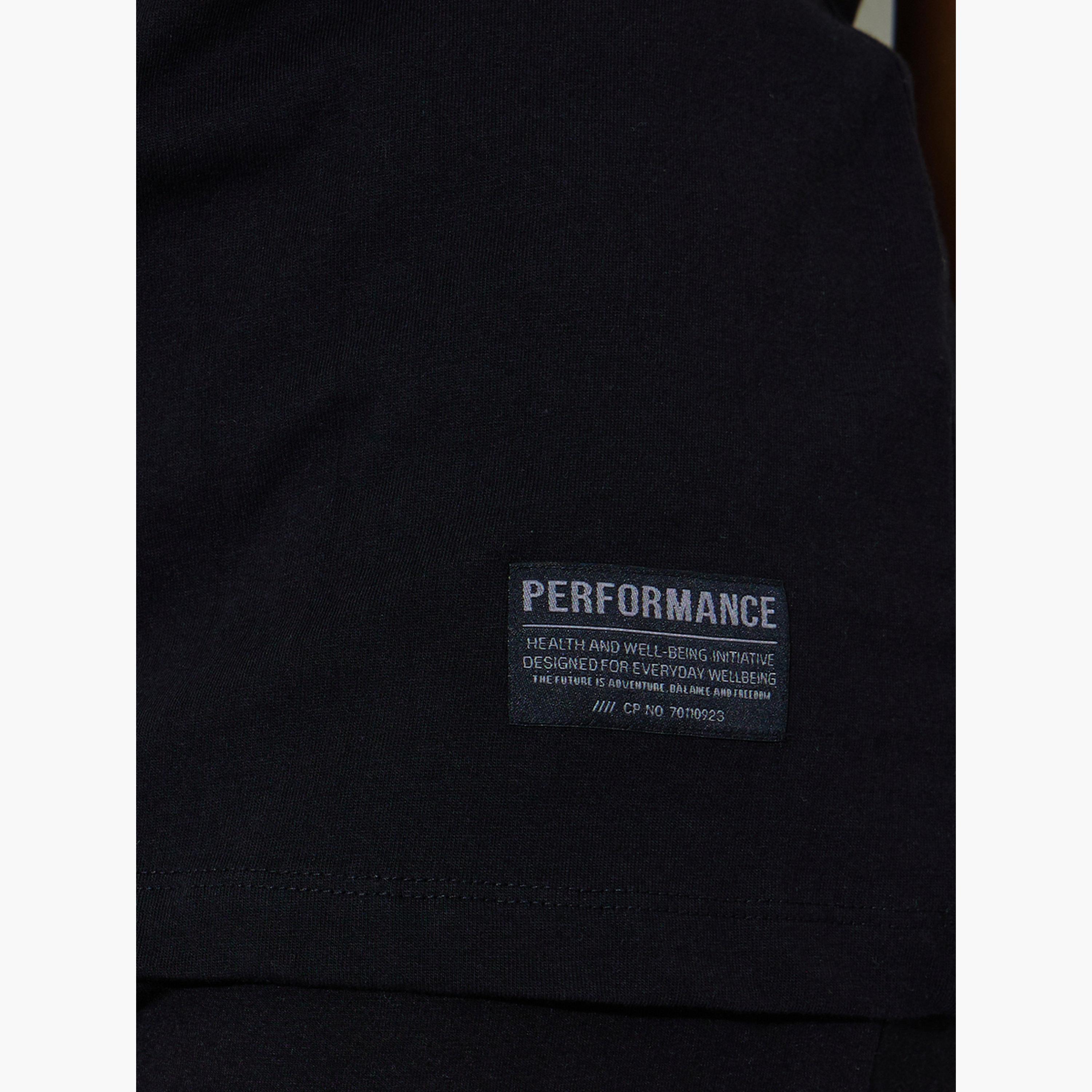 Styli Black Badge Detail T-Shirt and Flared Leggings Co-Ords-women-clothing-coordsets-image-6