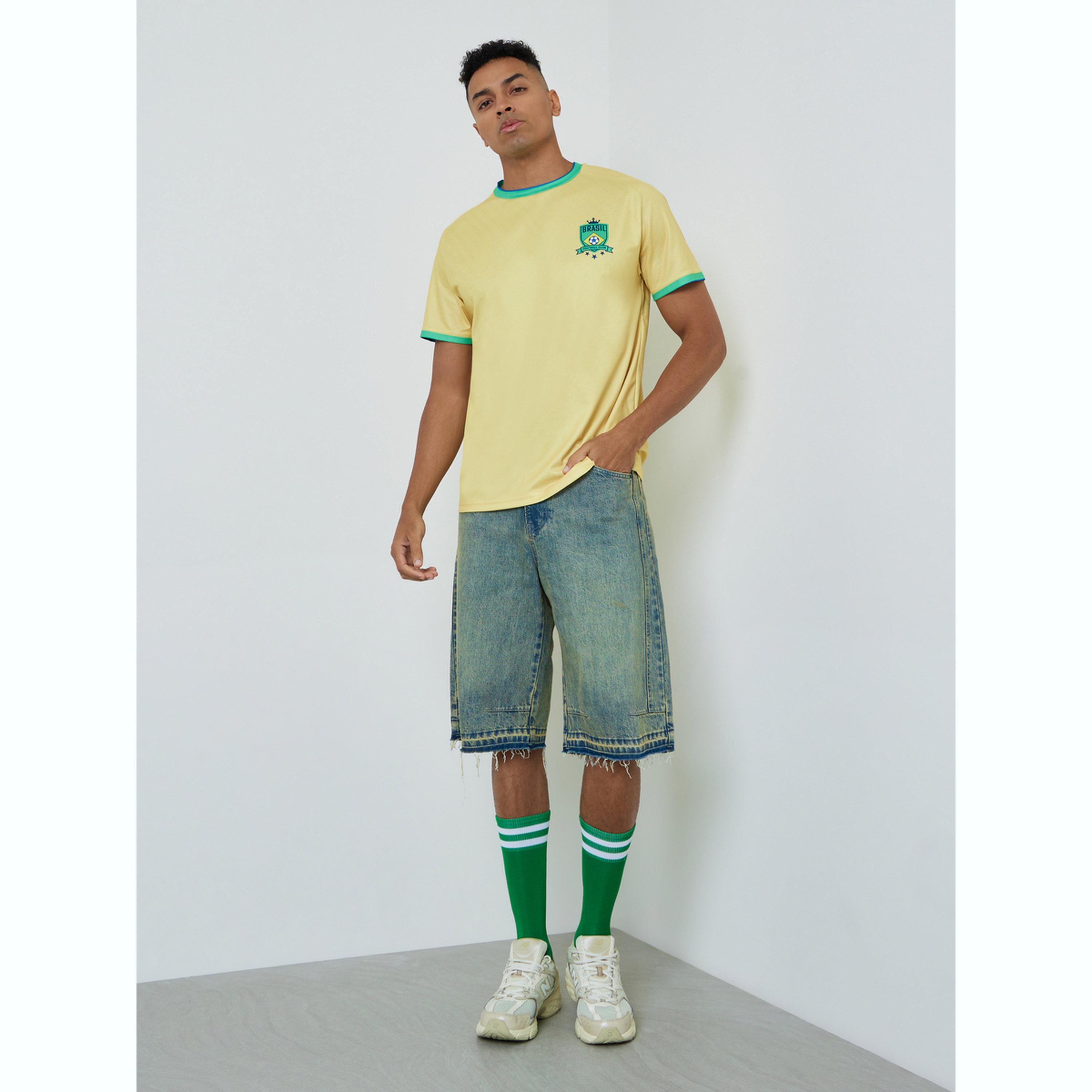 تيشيرت جيرسي منتخب البرازيل بأكمام قصيرة للرجال-men-clothing-sportswearandactivewear-tshirtsandpolos-image-2