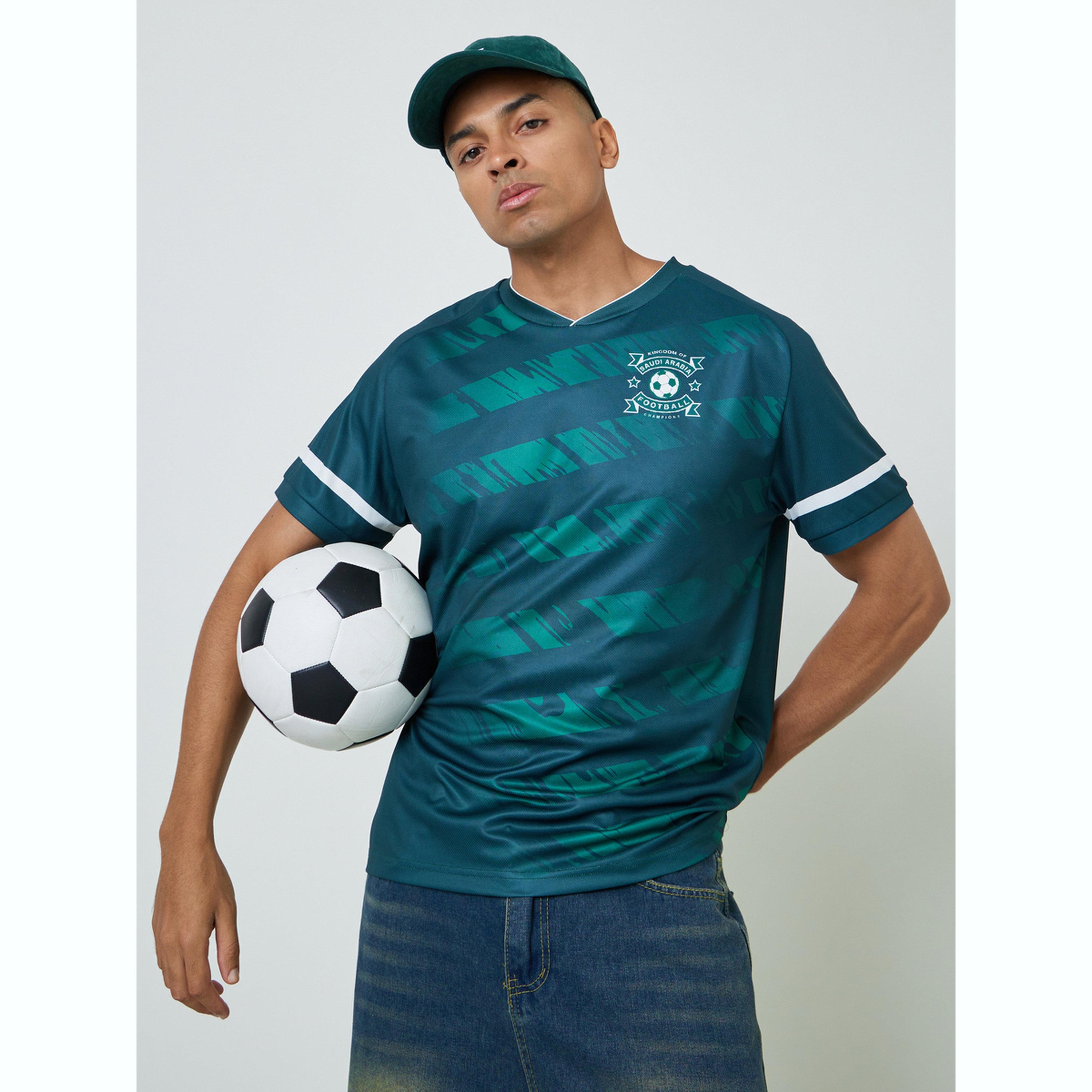 تيشيرت جيرسي منتخب السعودية بأكمام قصيرة للرجال-men-clothing-sportswearandactivewear-tshirtsandpolos-image-1