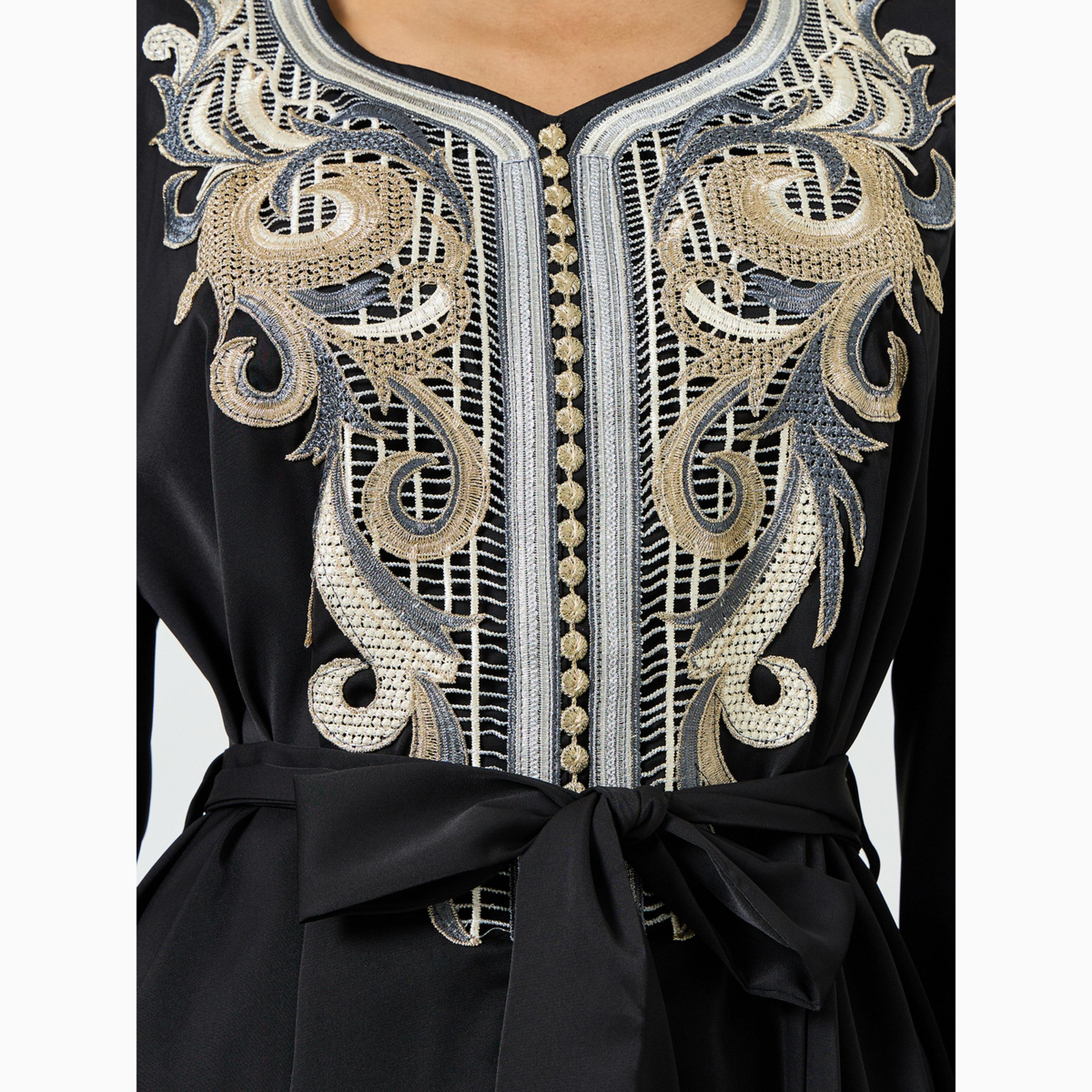 فستان طويل بتفاصيل مطرزة-women-clothing-dresses-image-5