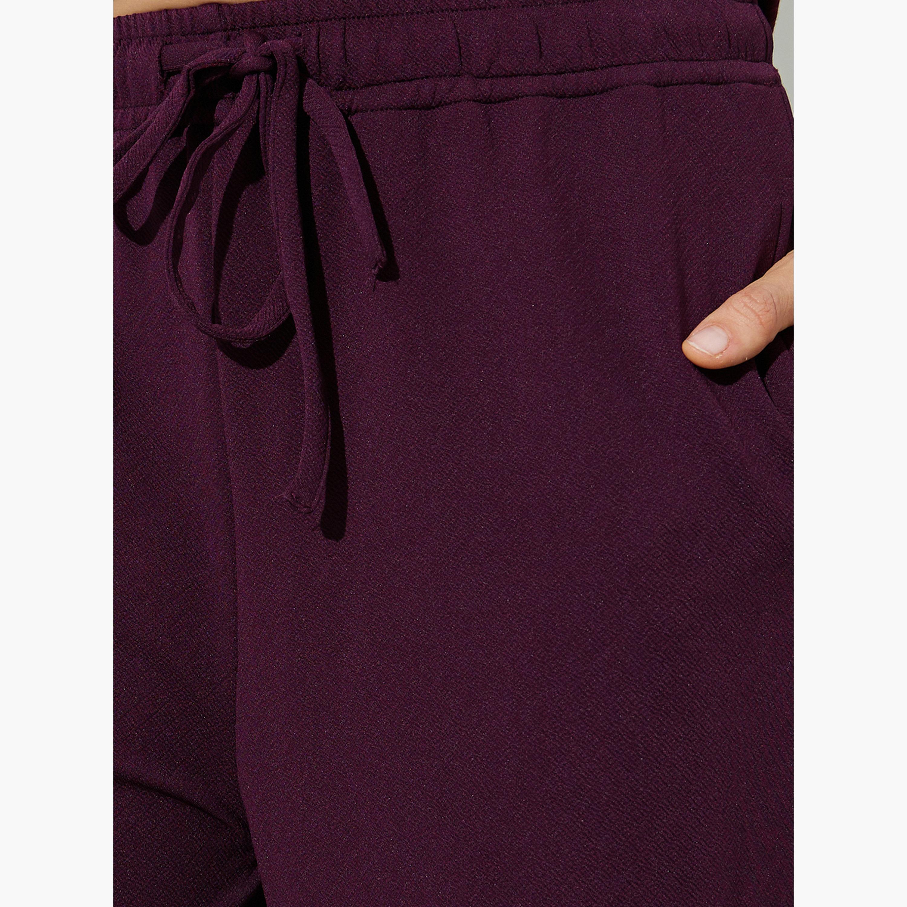 بنطال برباط وقصة مستقيمة-women-clothing-bottoms-joggers-image-3