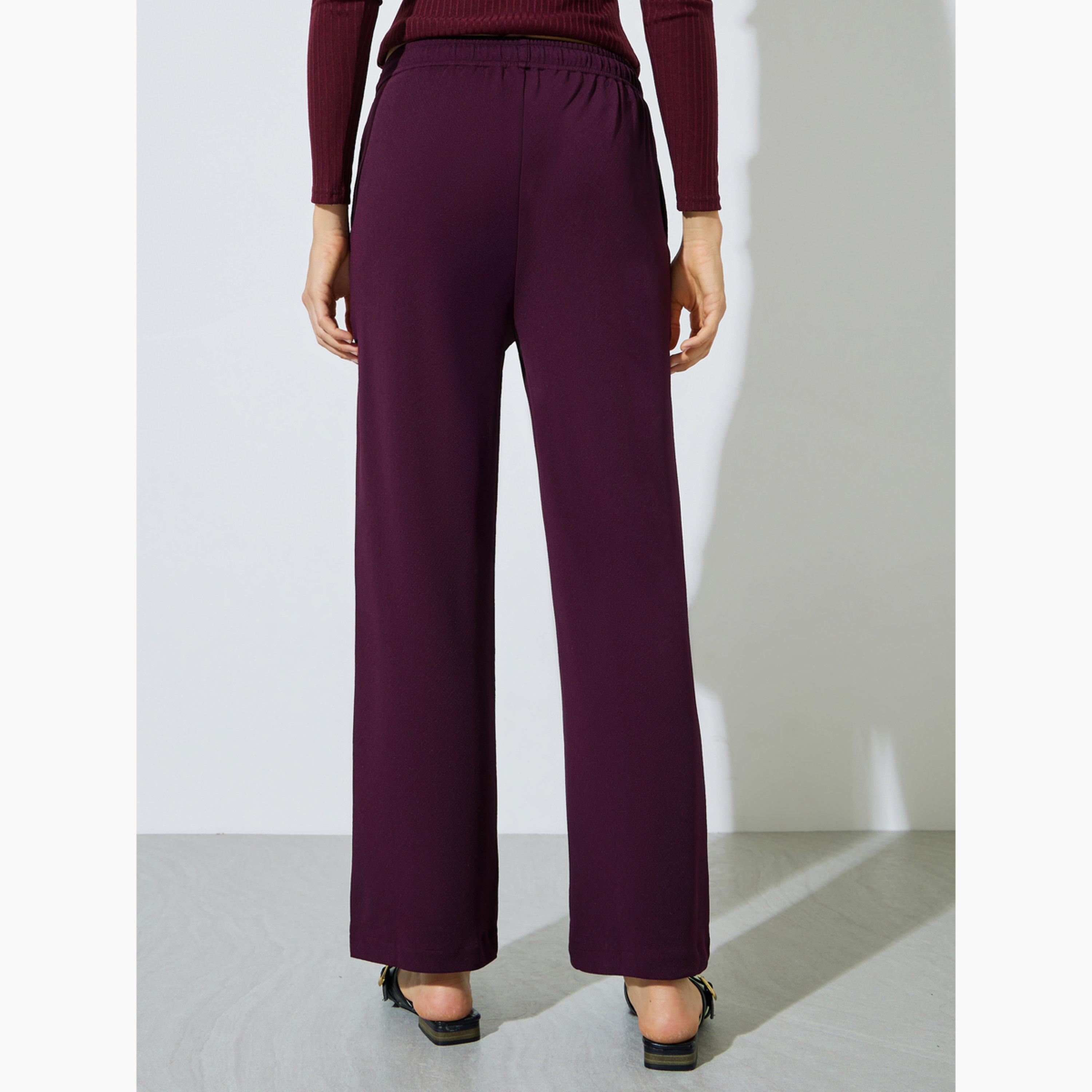 بنطال برباط وقصة مستقيمة-women-clothing-bottoms-joggers-image-4