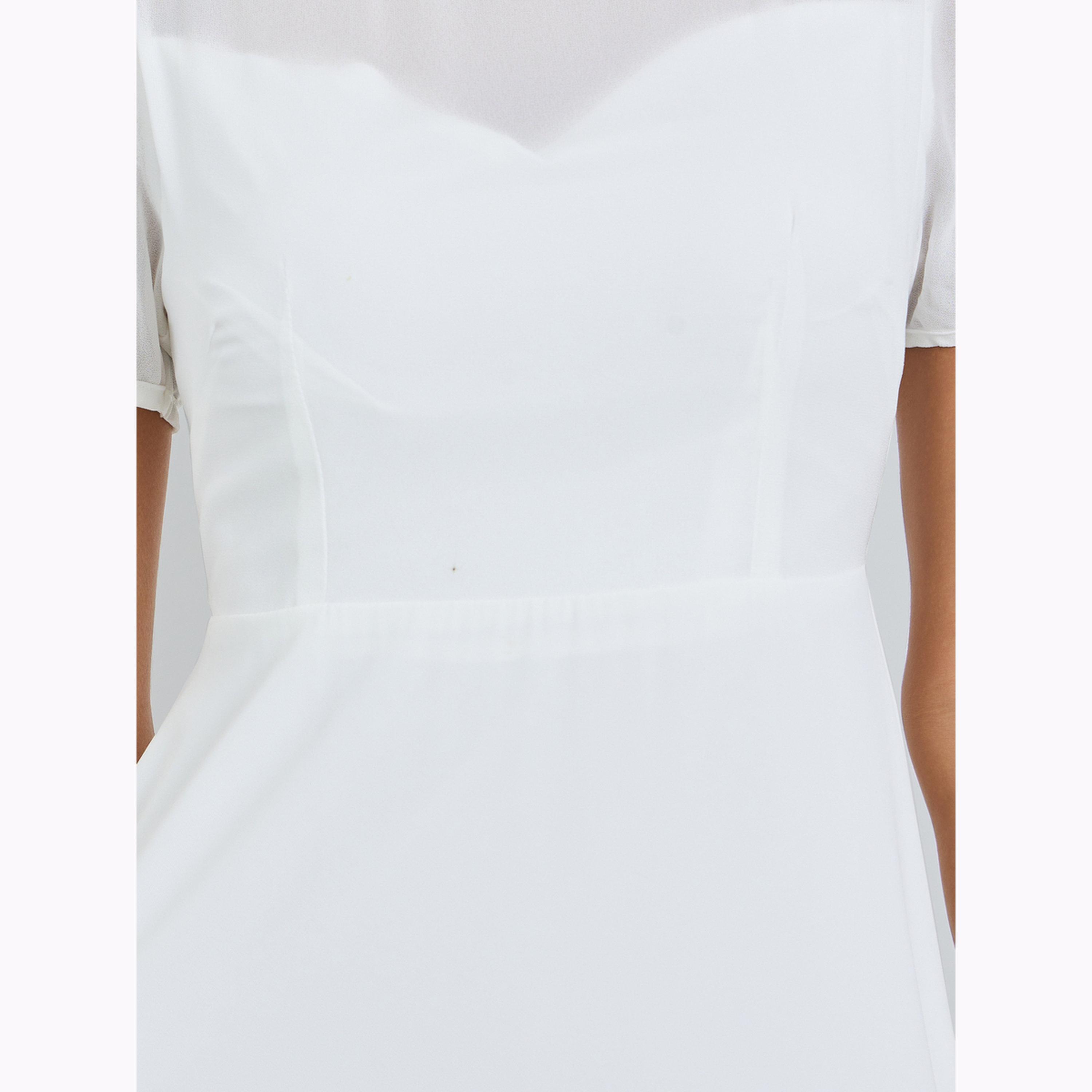 فستان ميدي بحافة واسعة وياقة دائرية-women-clothing-dresses-image-5