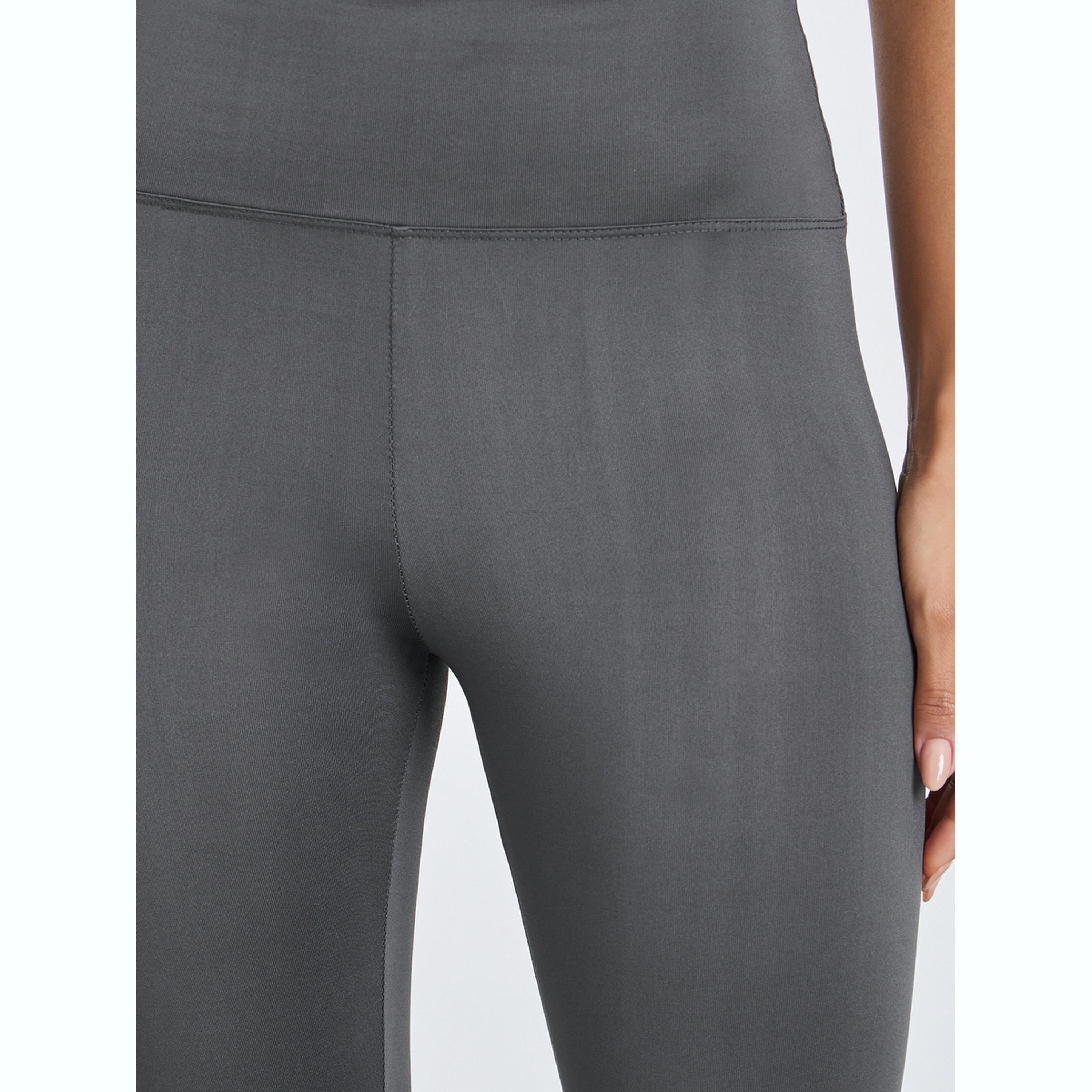 بنطال ضيق رياضي رمادي بلون سادة-women-clothing-bottoms-leggings-image-3