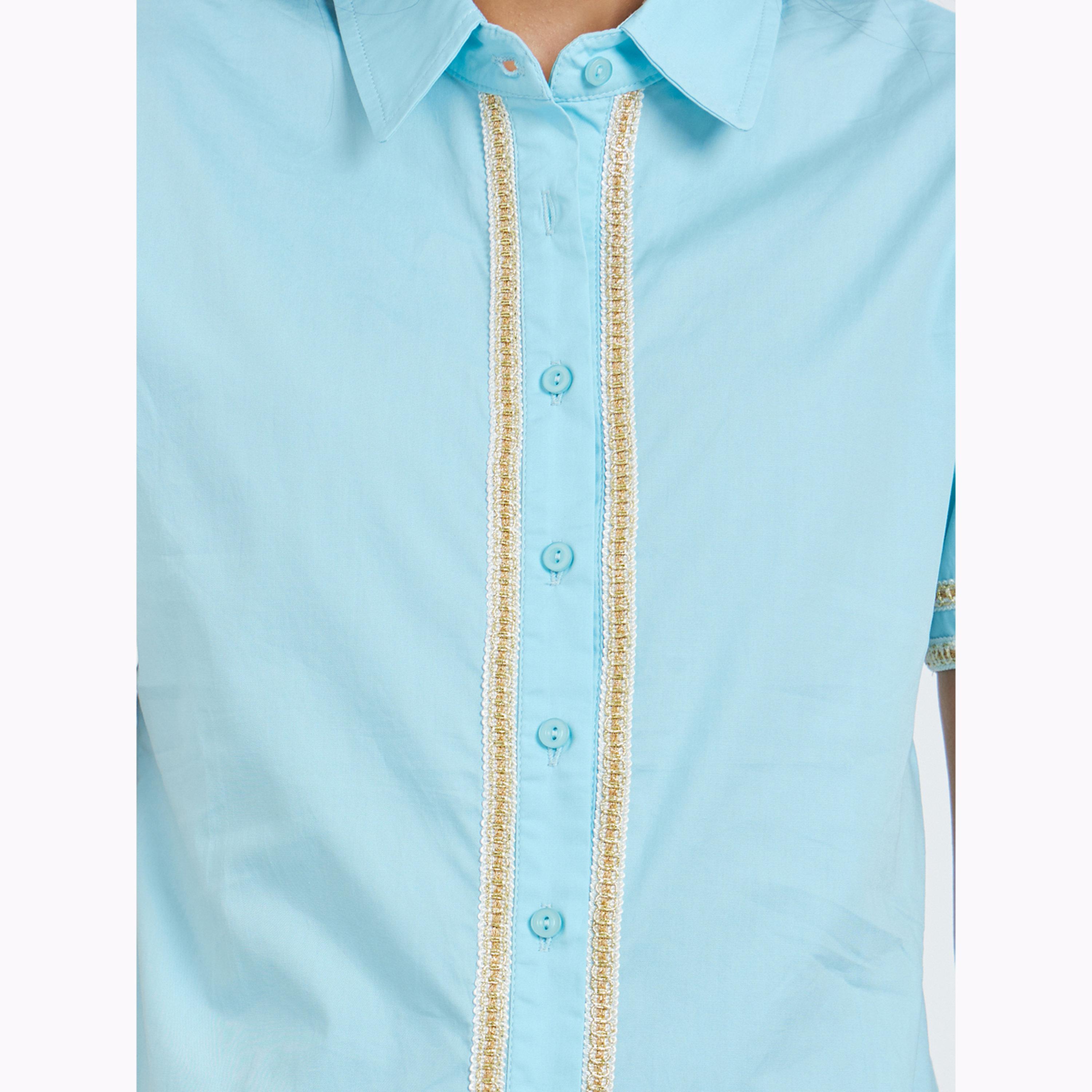 بلوزة بأزرار وتفاصيل متباينة بلون أزرق-women-clothing-shirtsandblouses-shirts-image-5